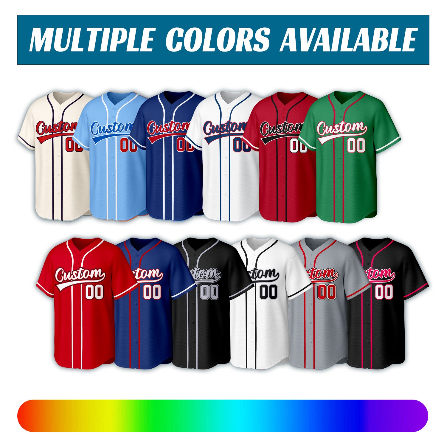Custom Stitched Baseball Jersey Black Gray | Personalized Name & Number | Team Uniform