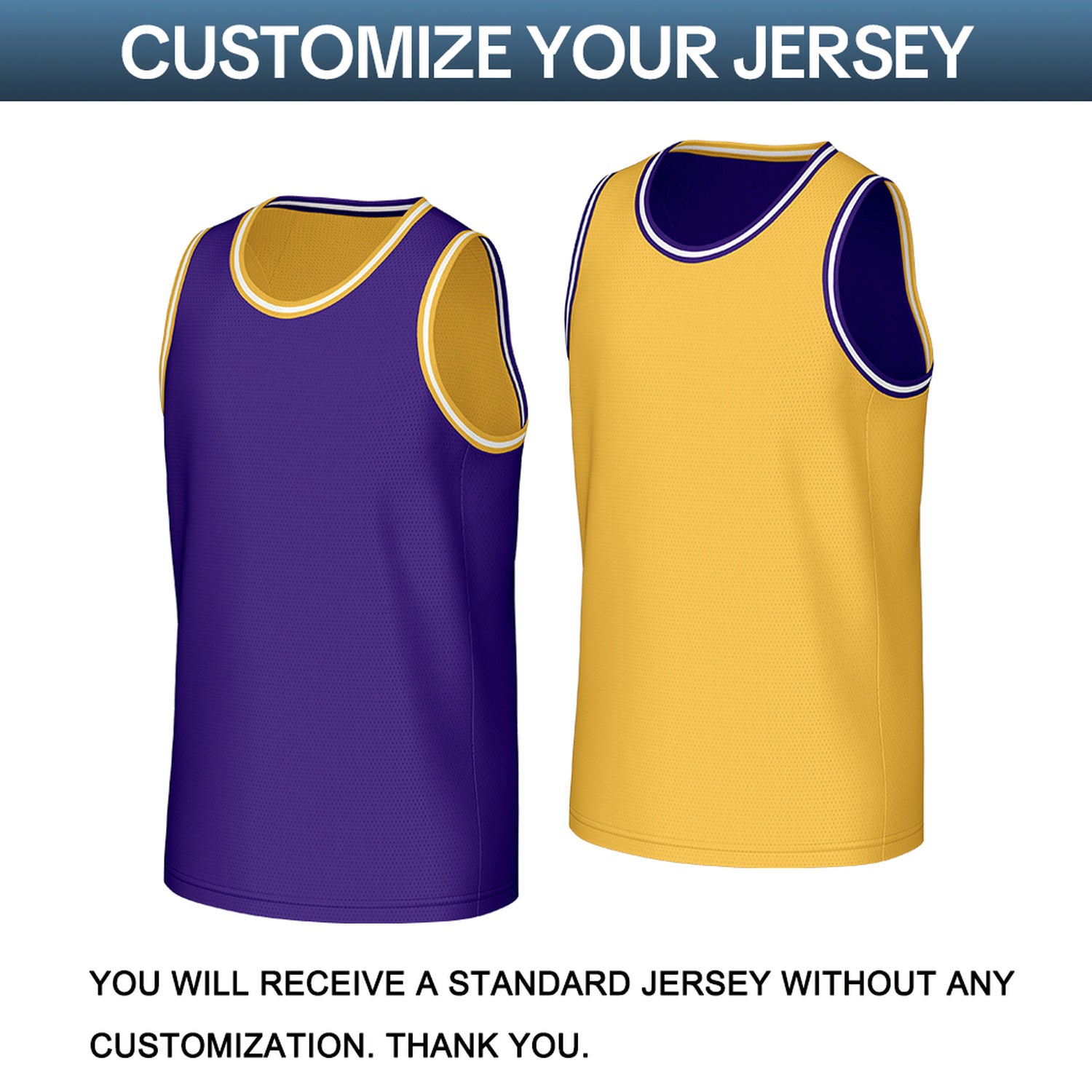 Custom Purple & Gold Reversible Basketball Jersey | Personalized Sleeveless Mesh Jersey for Men Women Youth