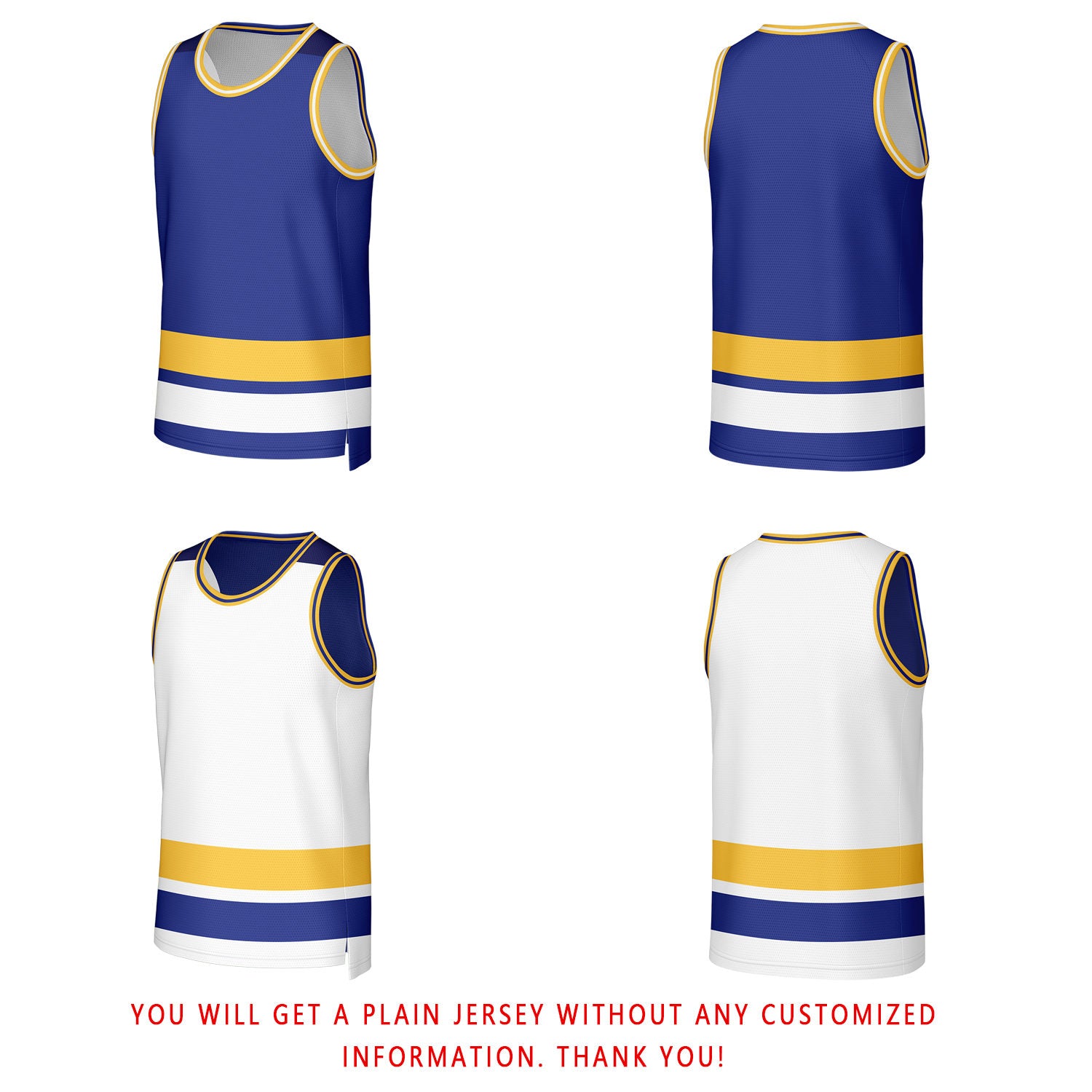Custom Navy & Gold Reversible Basketball Jersey | Personalized Team Jerseys for Adult & Youth