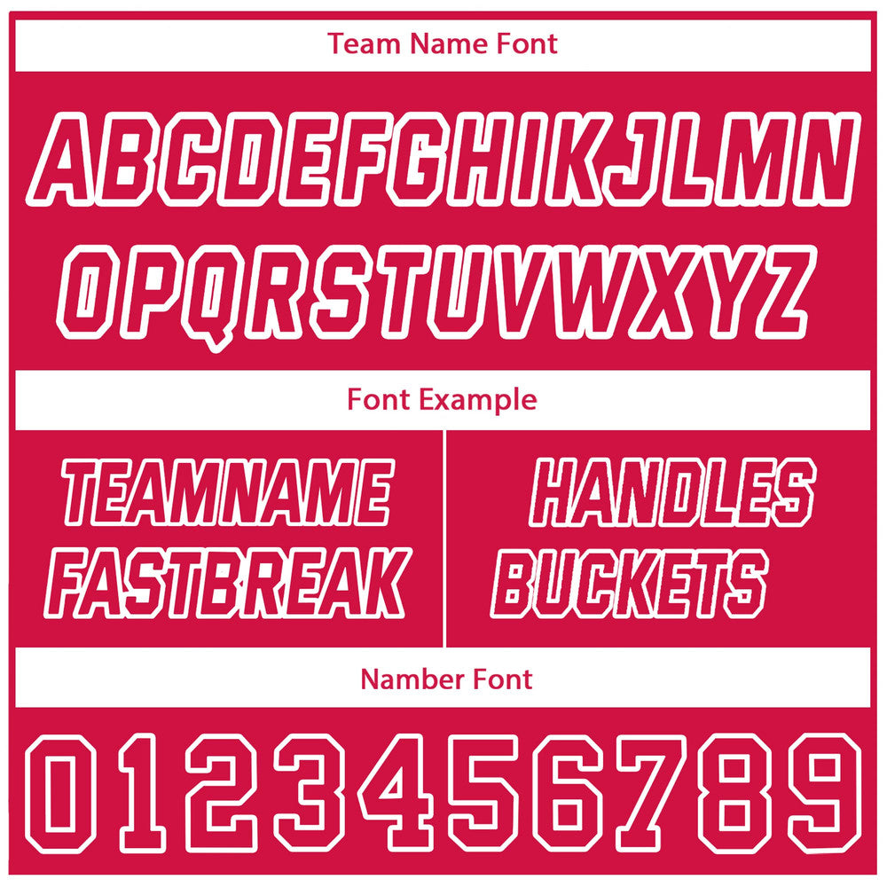 Custom Basketball Jersey Home & Away Set | Personalized Red & White Team Uniform