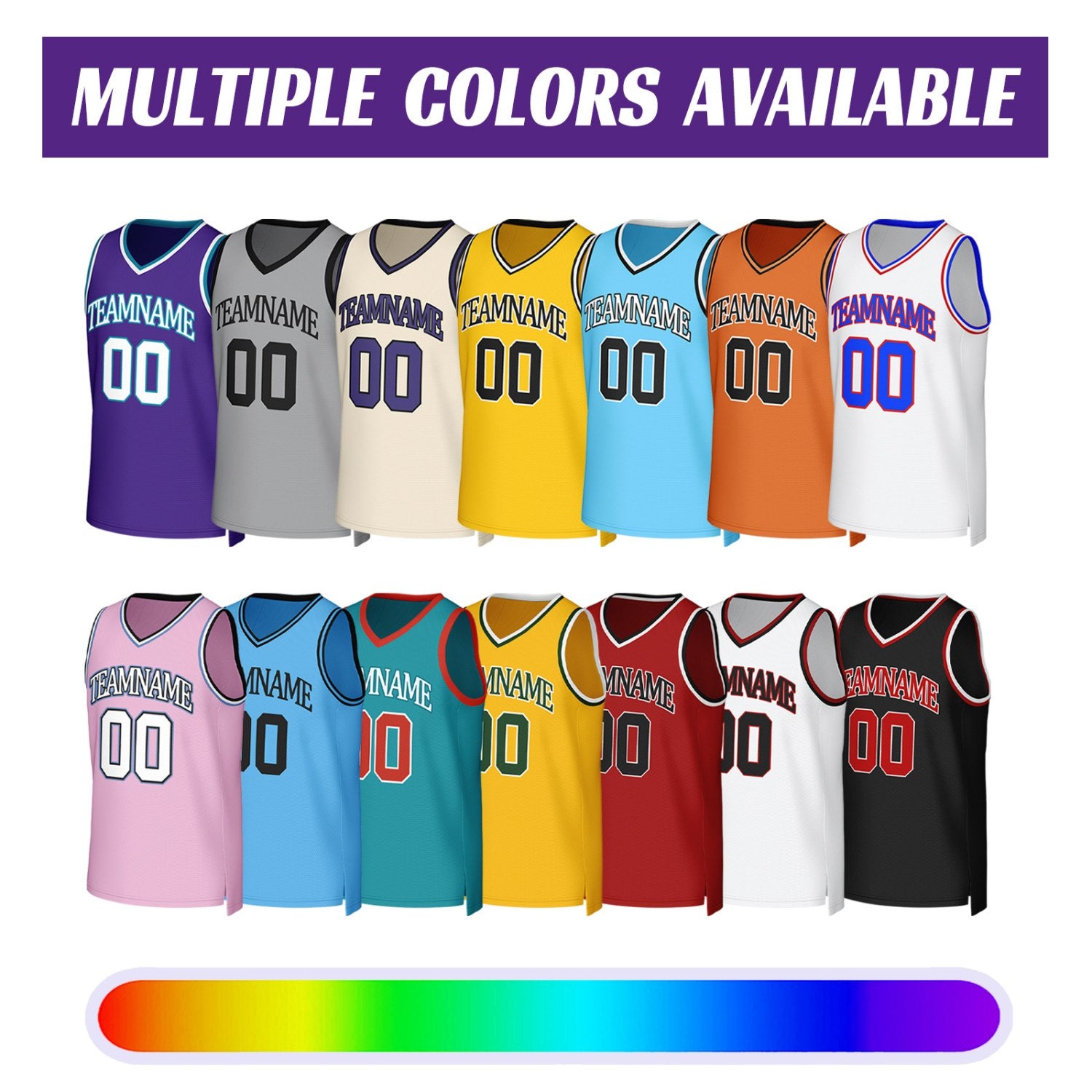 Custom Red Basketball Jersey | Personalized Name & Number Team Uniform