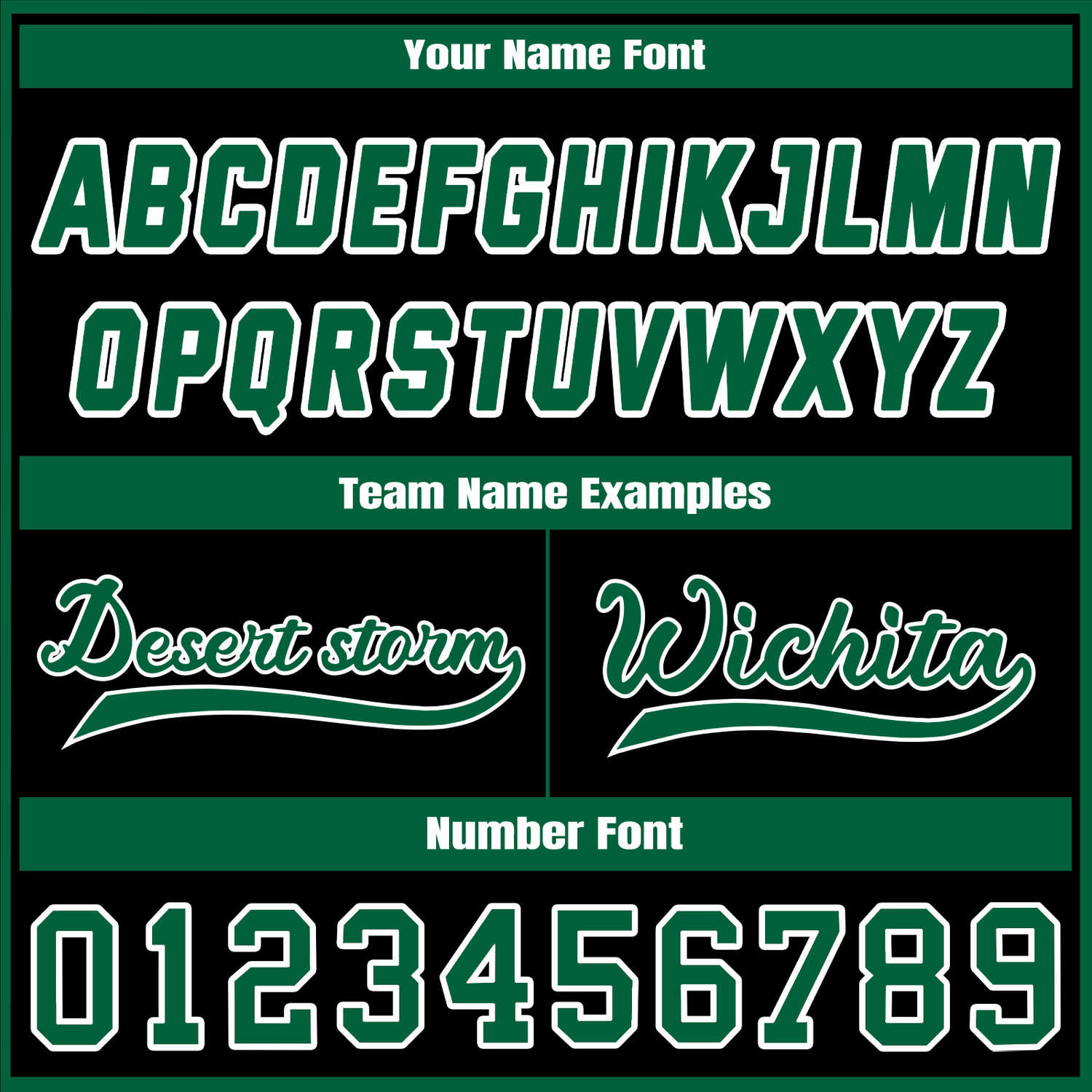 Custom Black & Green Contrast Sleeve Varsity Baseball Jacket | Personalized Team Name & Number