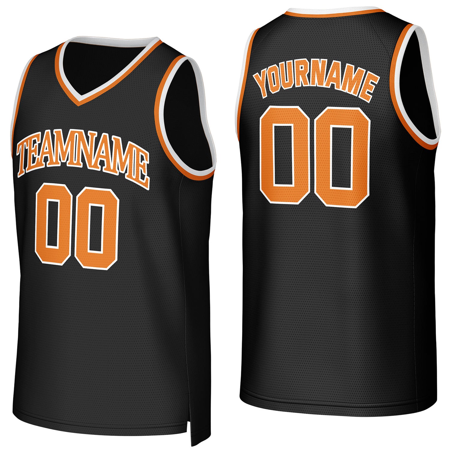 Custom black basketball jersey with logo, personalized name & number, team uniform for men women youth game practice - Vosoli