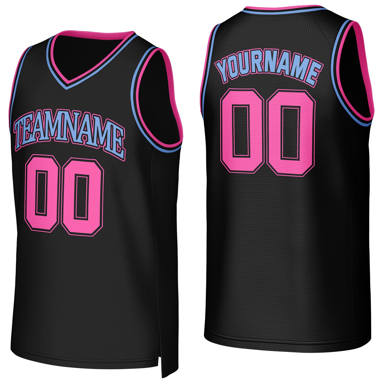 Custom black basketball jersey with logo, personalized name & number, team uniform for men women youth game practice - Vosoli