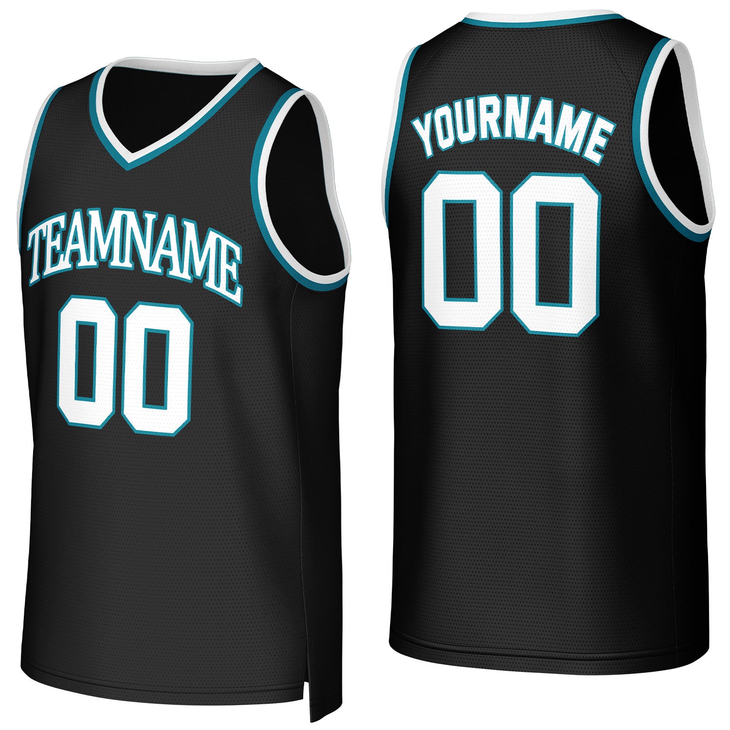 Custom black basketball jersey with logo, personalized name & number, team uniform for men women youth game practice - Vosoli