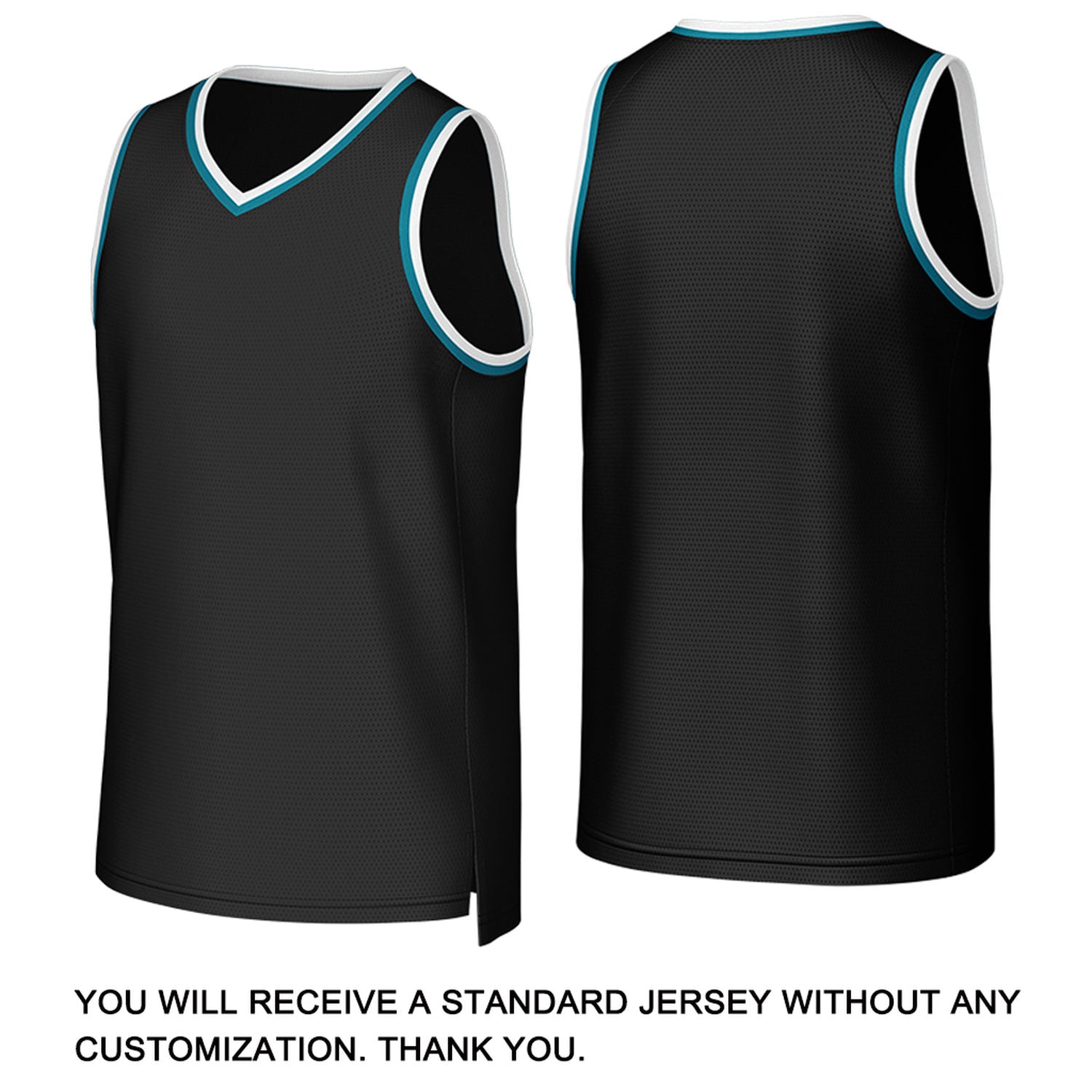 Custom Black & White Basketball Jersey | Personalized Name & Number Team Uniform
