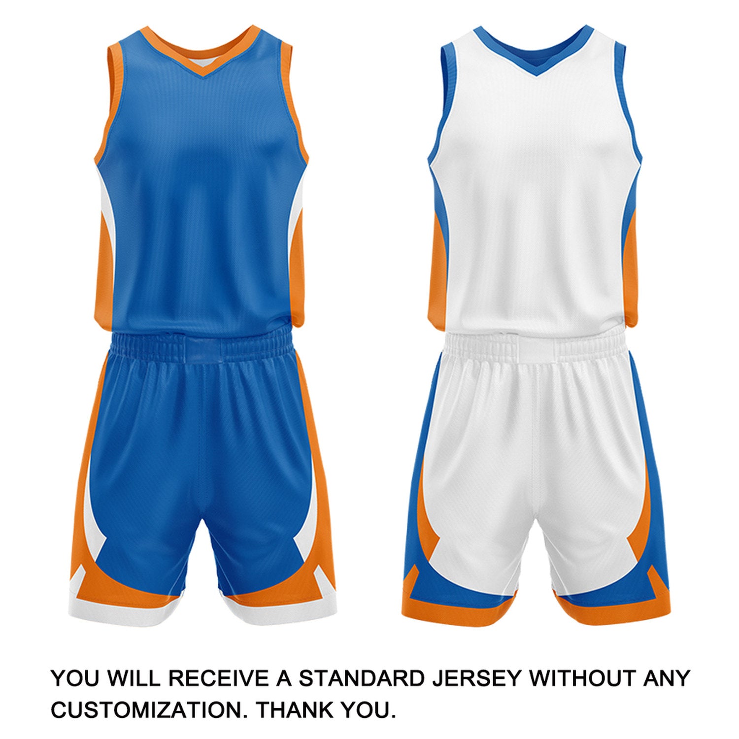 Custom Blue White Reversible Basketball Jersey Set | Personalized Name Number Mesh Sports Uniform