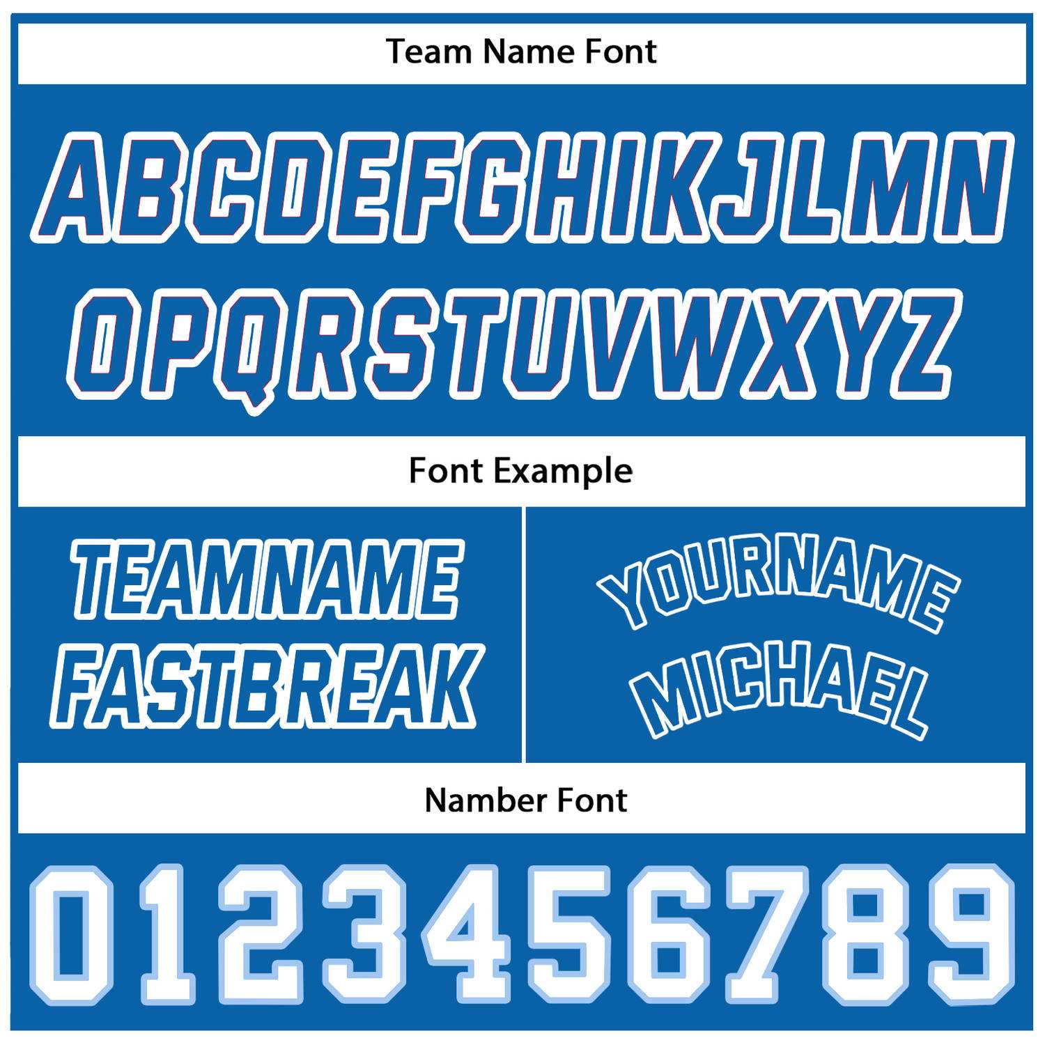 Custom Blue & White Reversible Basketball Jersey | Personalized Team Name & Number - Vosoli
