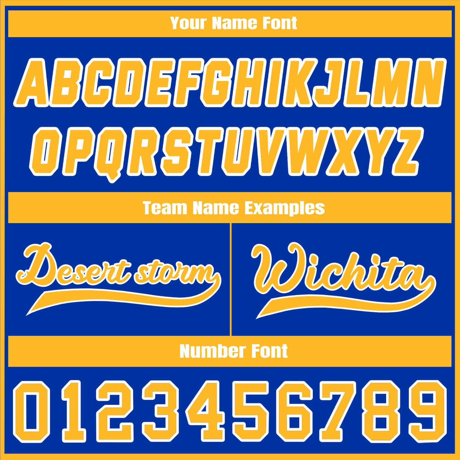 Custom Blue & Yellow Contrast Sleeve Varsity Baseball Jacket | Personalized Team Name & Number