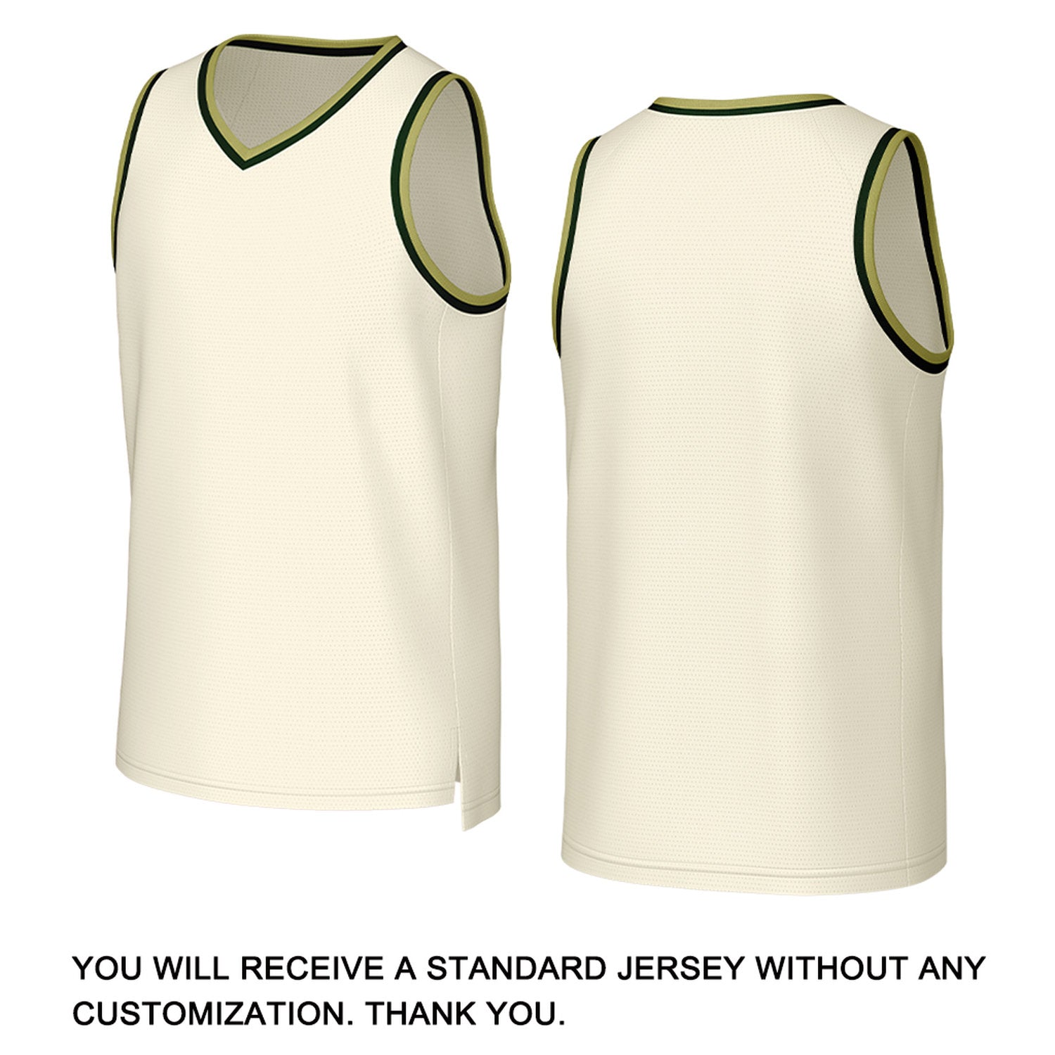 Custom Cream Green Stitched Basketball Jersey | Personalized Name Number Logo Mesh Sports Jersey