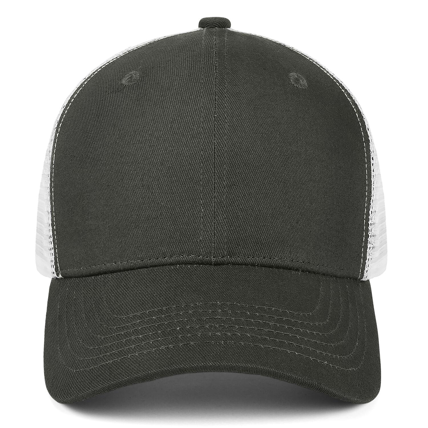 Custom Embroidered or Printed Olive Green Trucker Cap | Breathable mesh cap