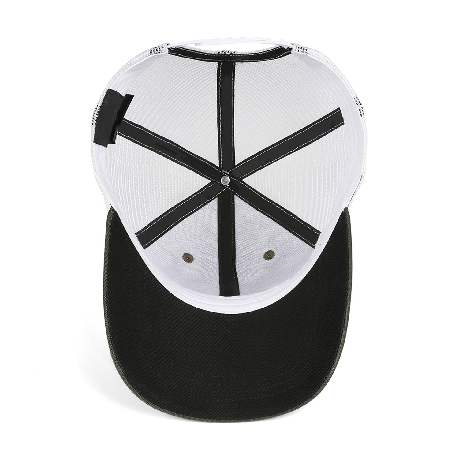 Custom Embroidered or Printed Olive Green Trucker Cap | Breathable mesh cap