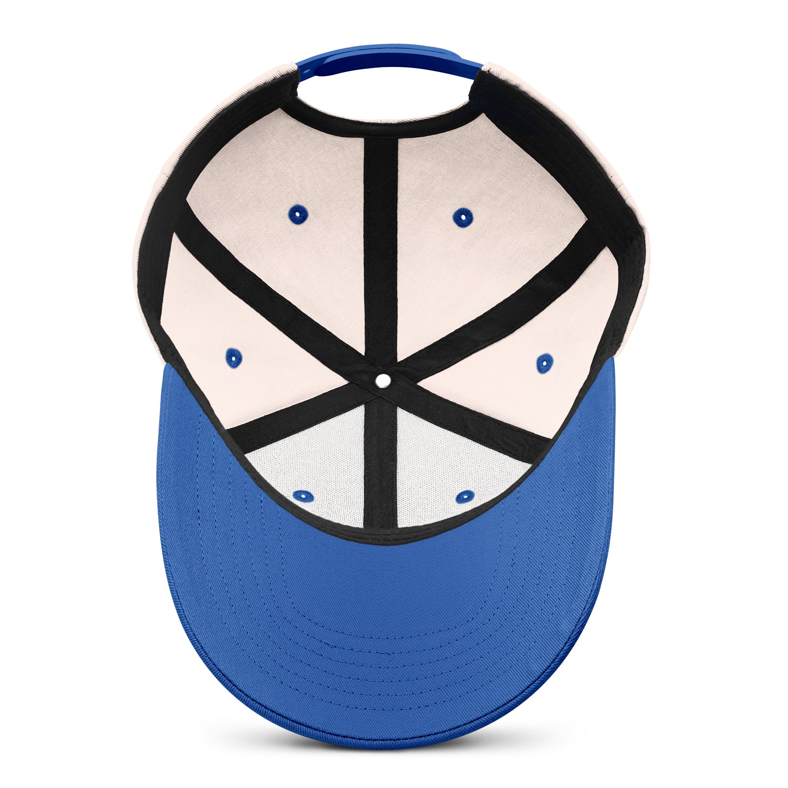 Custom Embroidered or Printed Blush & Blue Deep Brim Baseball Cap | Personalized Sport Hat