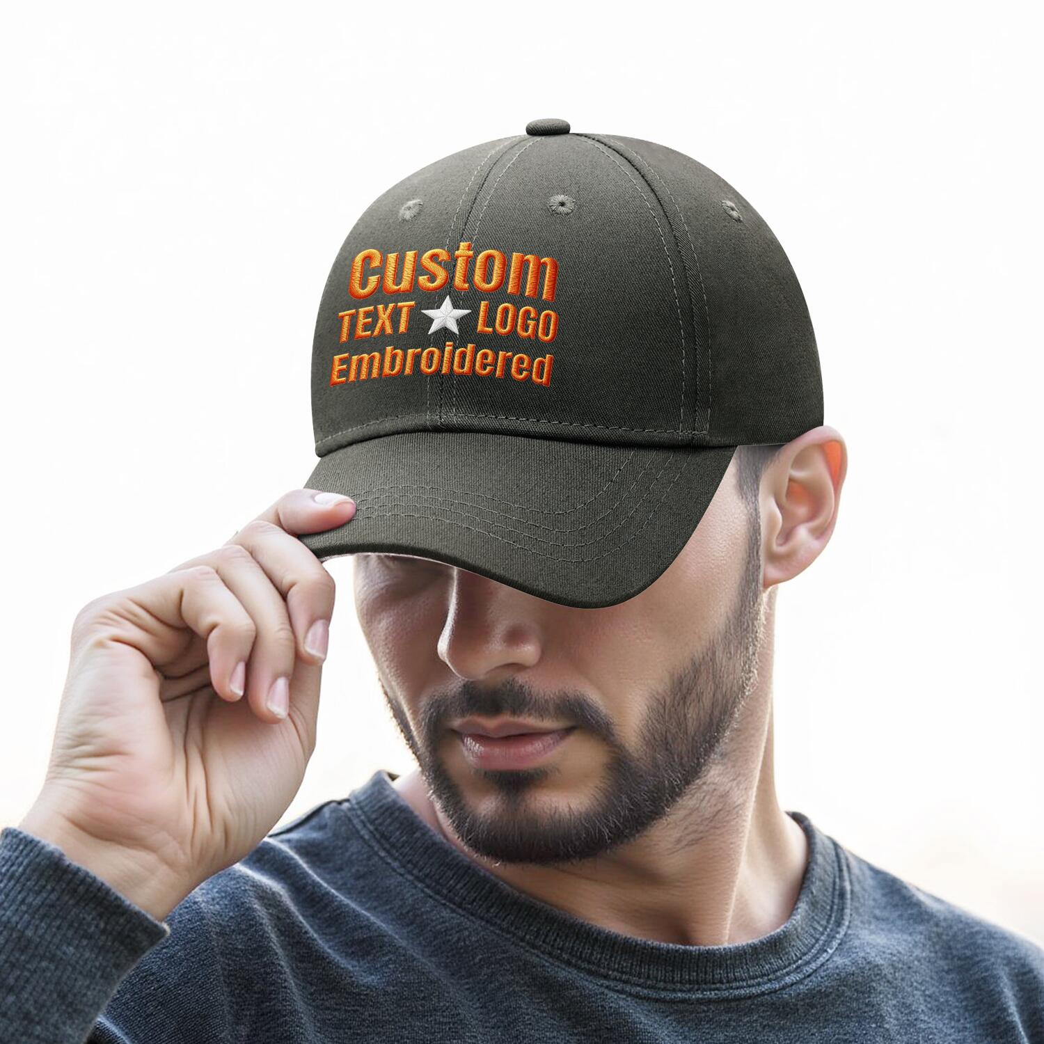 Custom Embroidered or Printed Dark Green Baseball Cap | Personalized Sport Hat