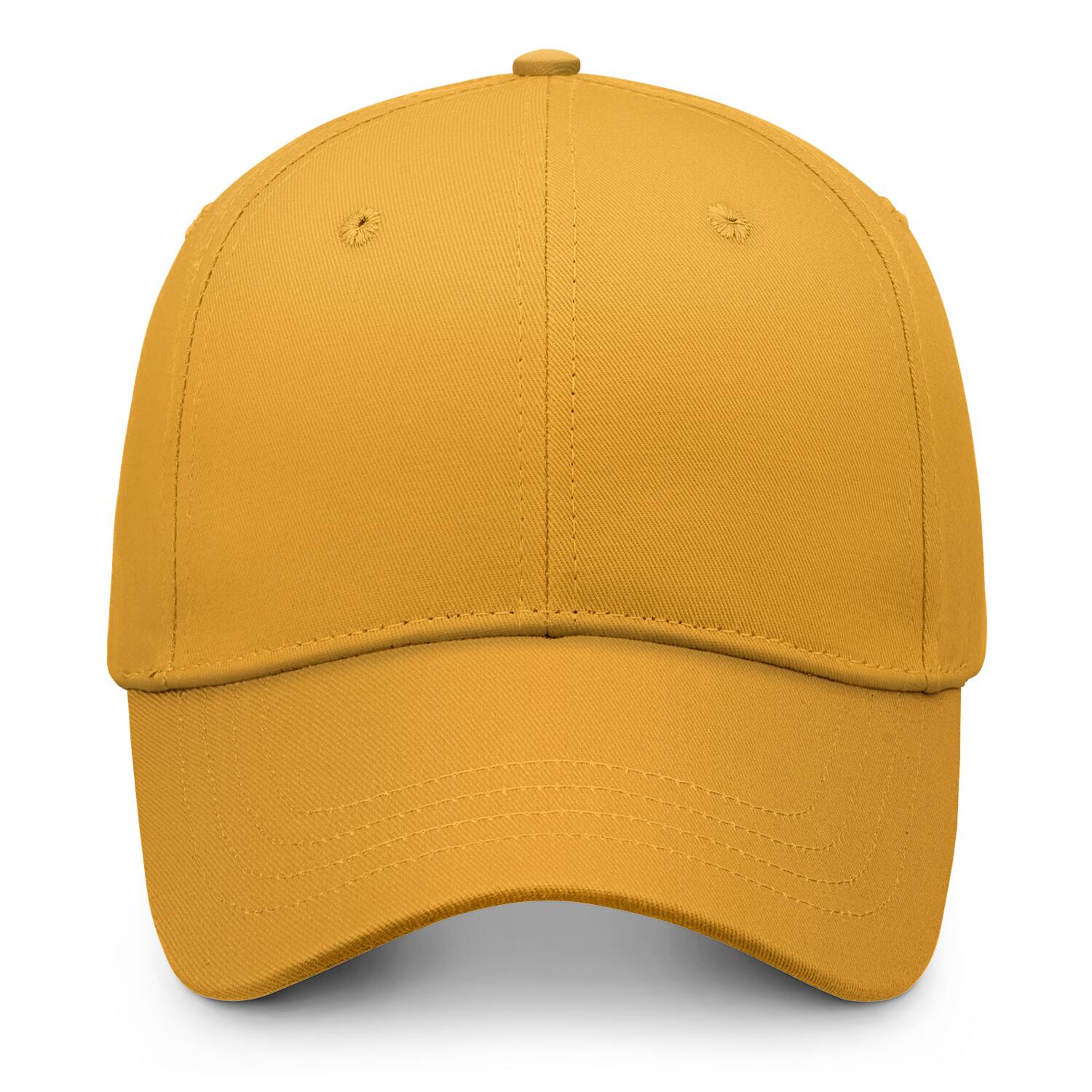 Custom Embroidered or Printed Gold Baseball Cap | Personalized Sport Hat