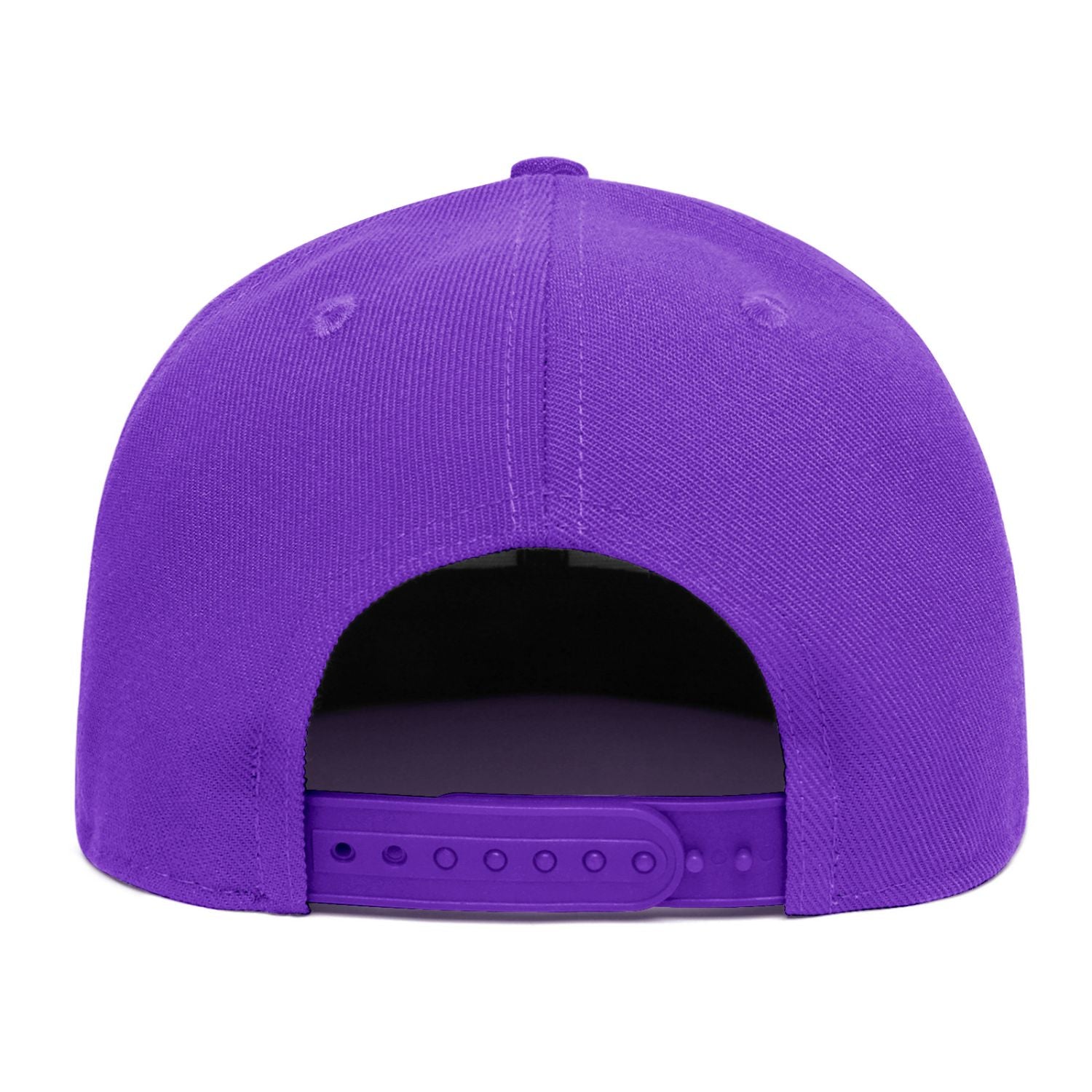 Custom Embroidered or Printed Purple Flat-Brim Cap | Personalized Sport Hat