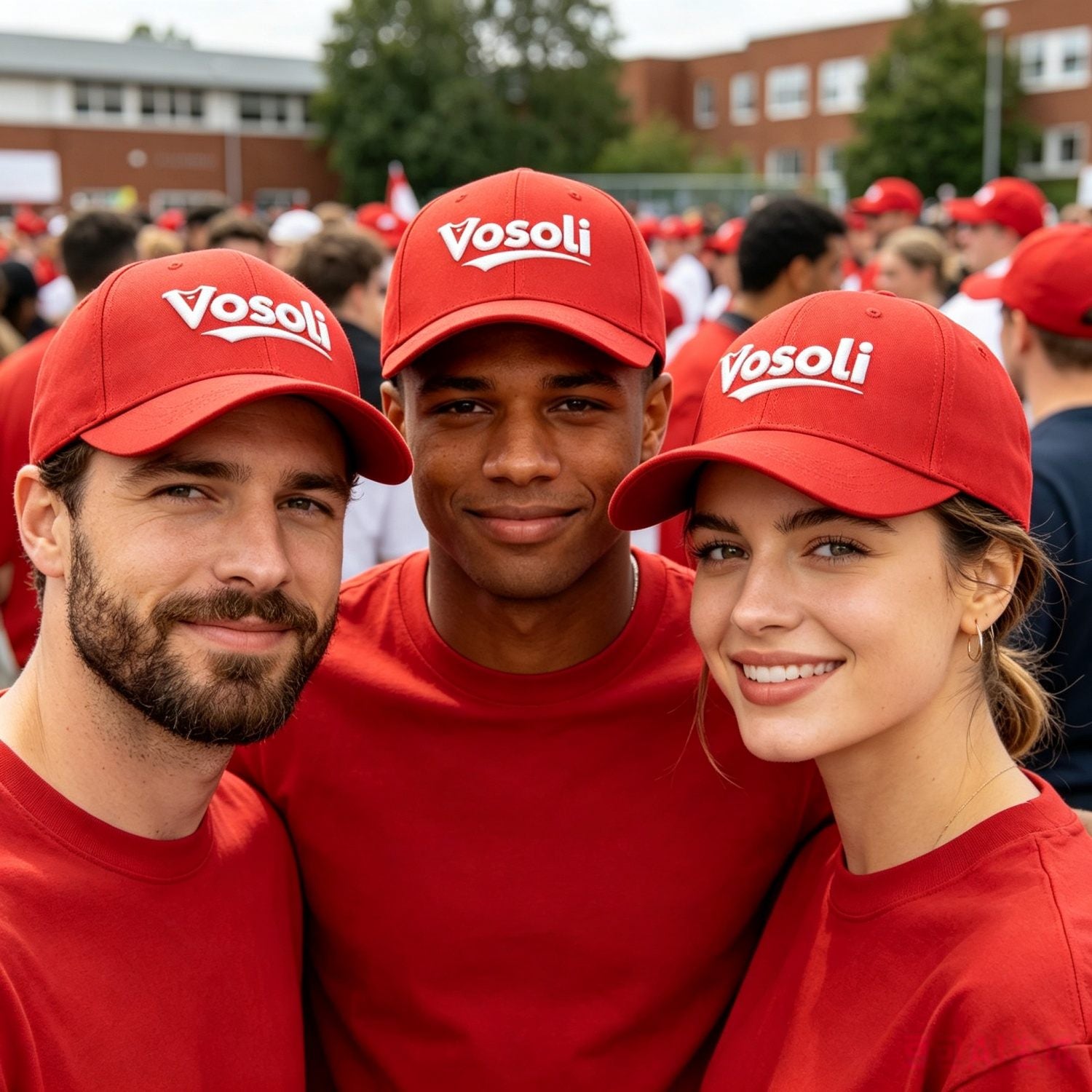 Custom Embroidered or Printed Red Baseball Cap | Personalized Sport Hat