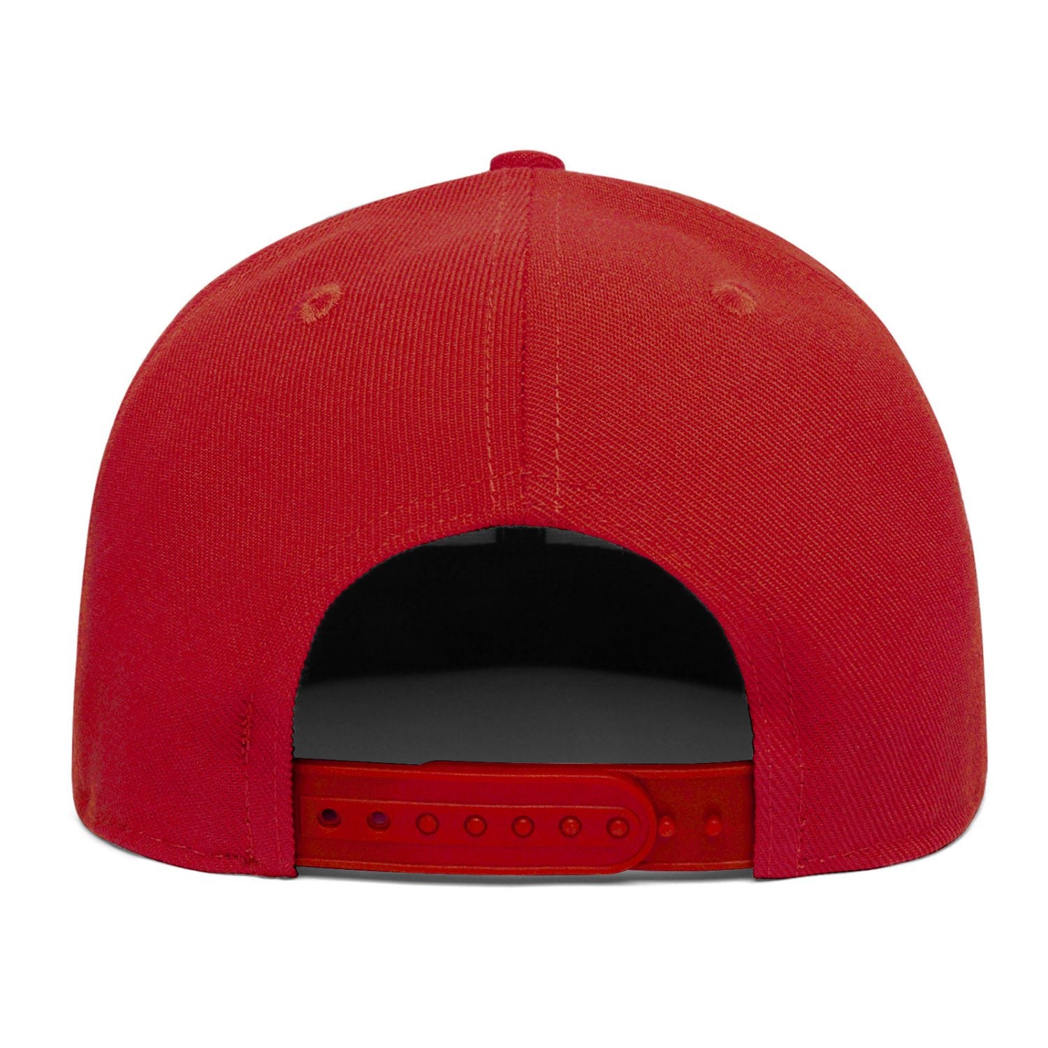 Custom Embroidered or Printed Red Flat-Brim Cap | Personalized Sport Hat
