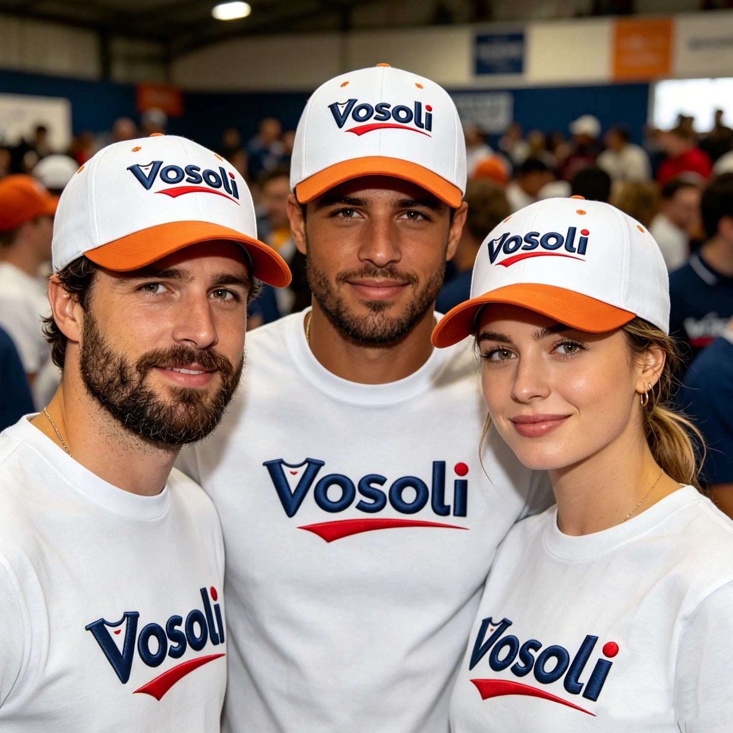 Custom Embroidered or Printed White & Orange Color Block Baseball Cap | Personalized Sport Hat