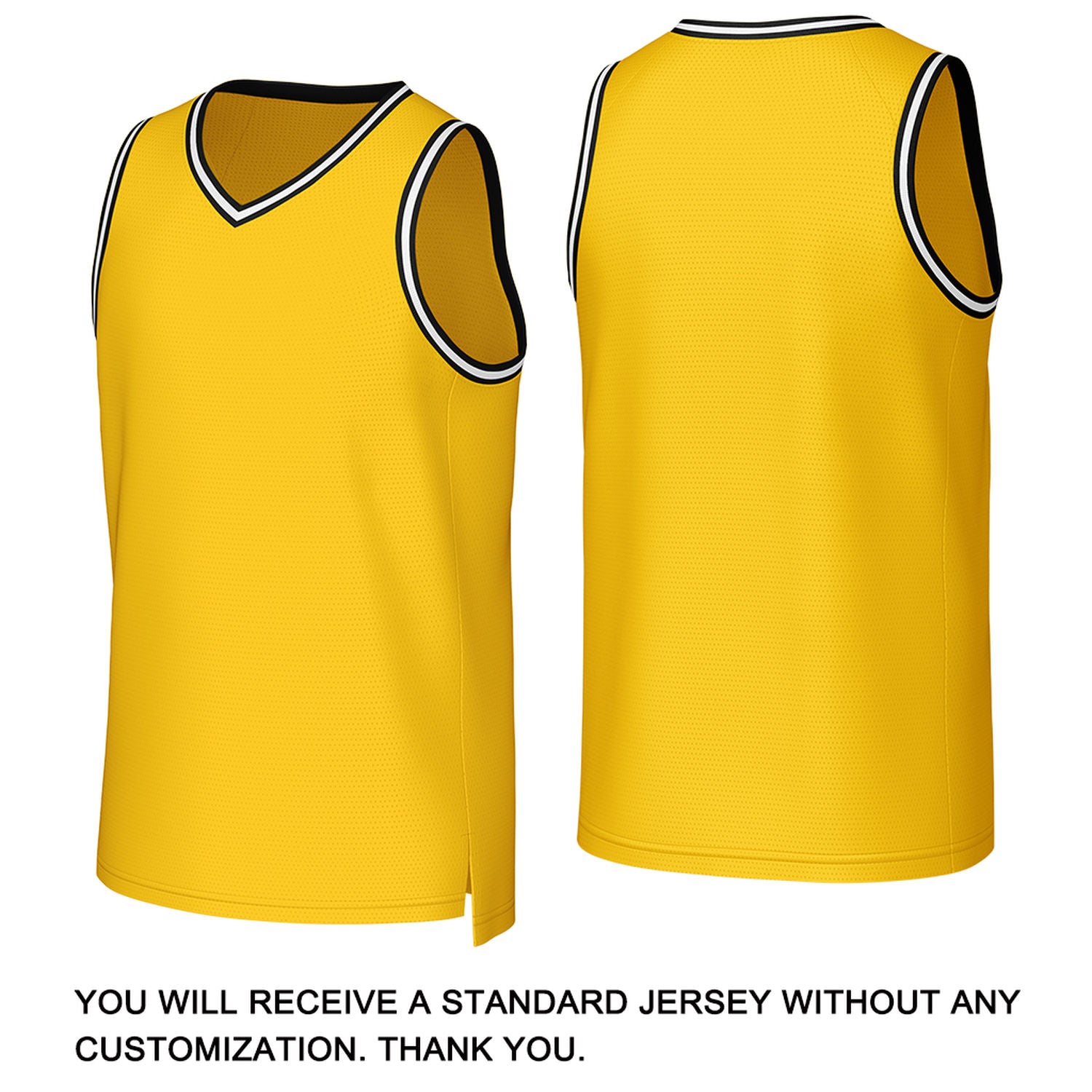 Custom Gold & Black Mesh Basketball Jersey | Personalized Team Uniform