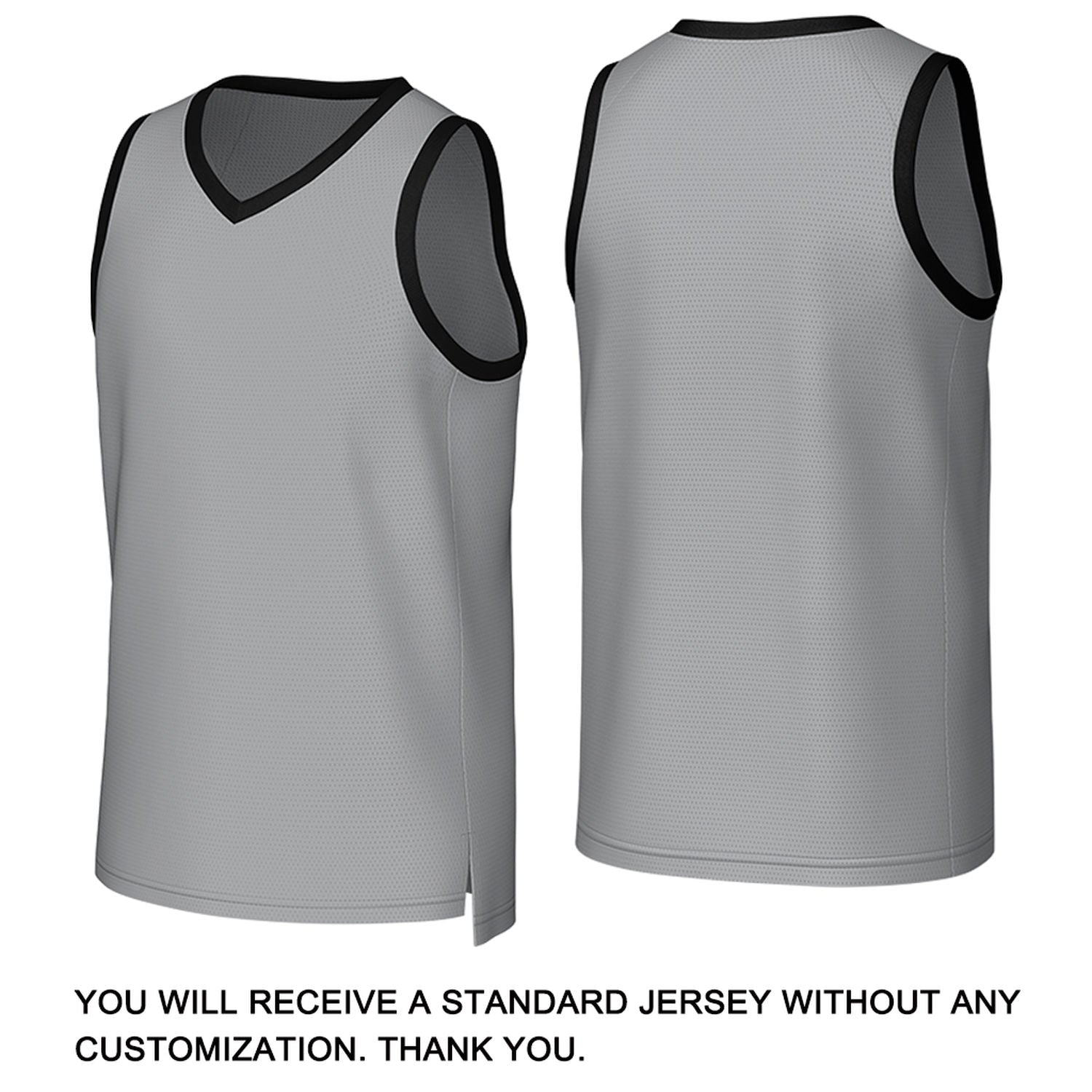 Custom Gray & Black Basketball Jersey | Personalized Name & Number Team Uniform