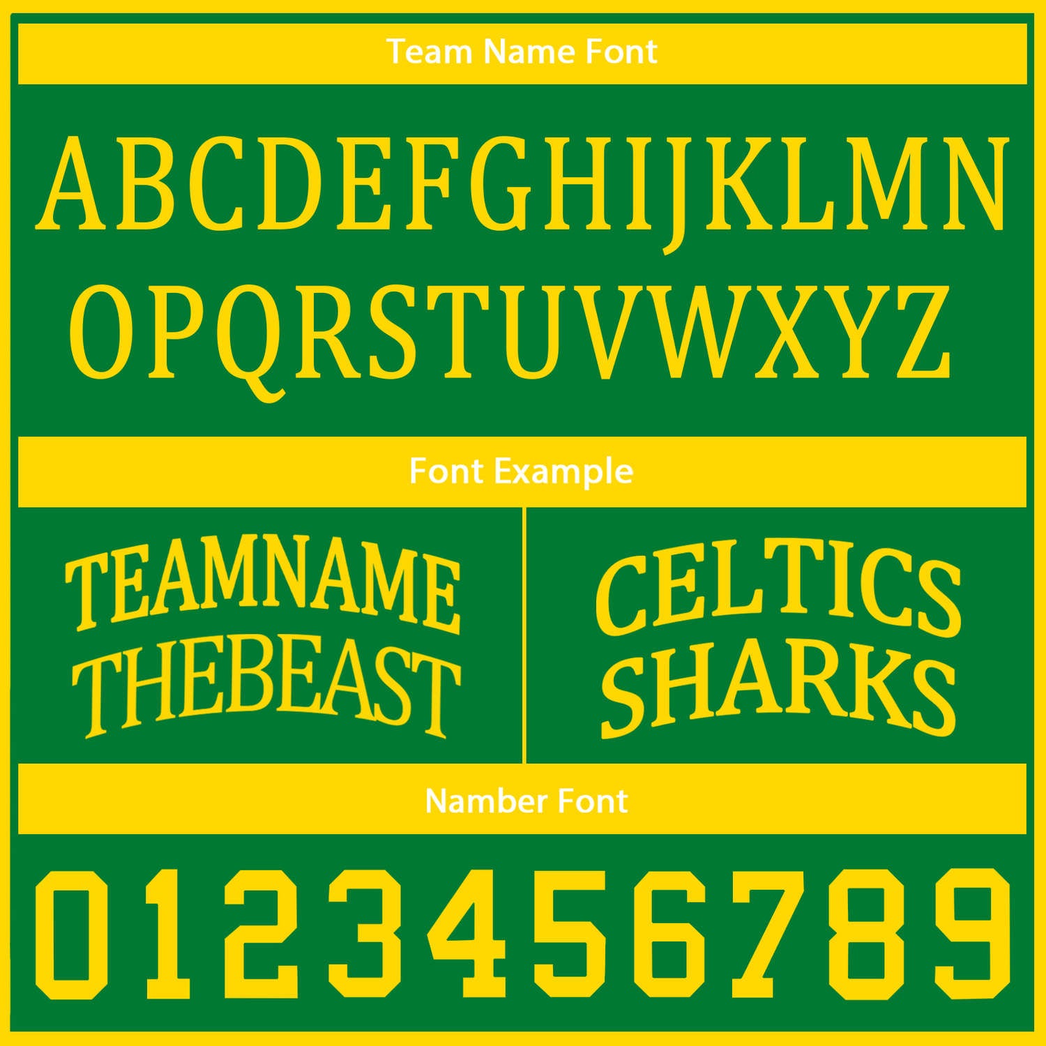Custom Green & Gold Reversible Basketball Uniform Set | Personalized Team Name & Number - Vosoli