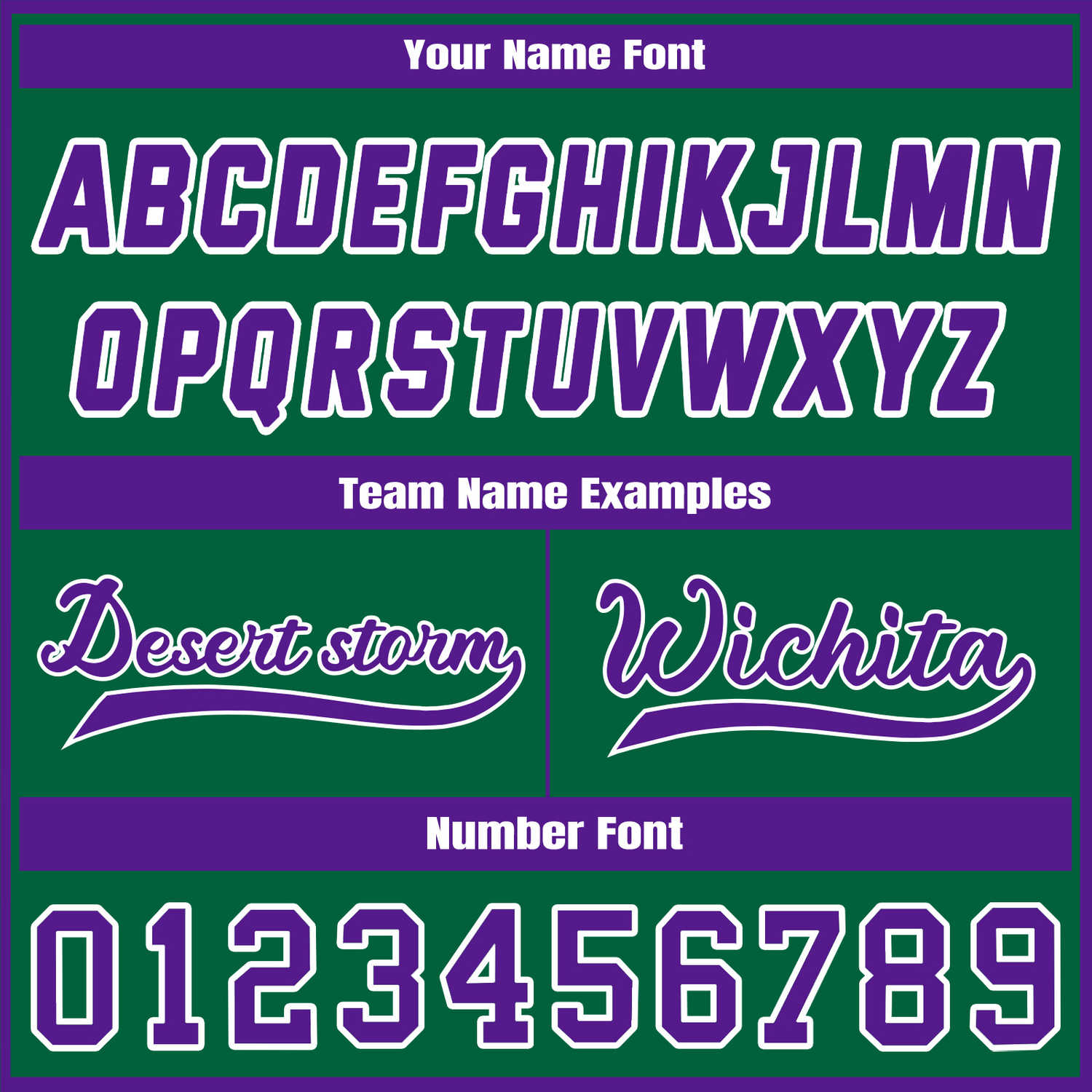 Custom Green & Purple Contrast Sleeve Varsity Baseball Jacket | Personalized Team Name & Number