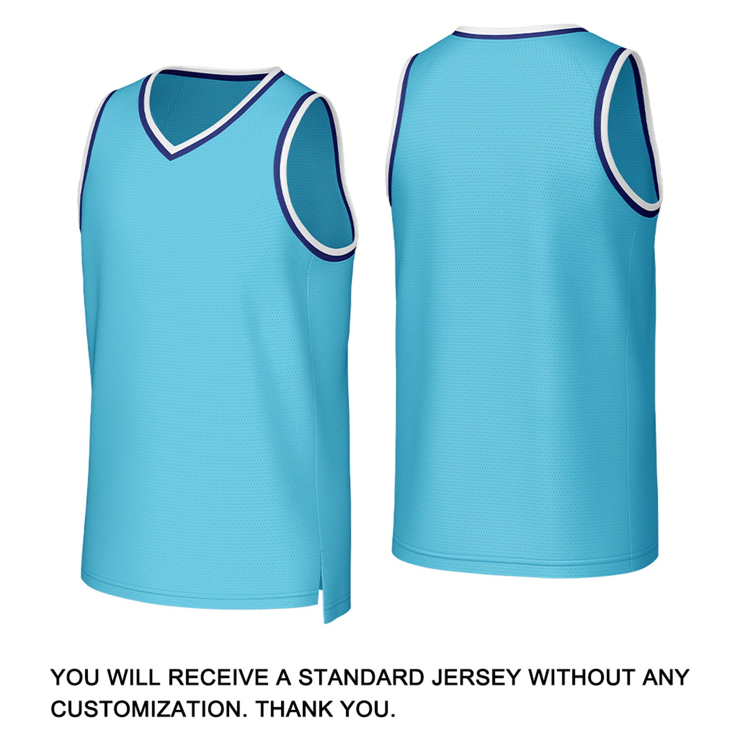 Custom Light Blue White Stitched Basketball Jersey | Personalized Name Number Logo Mesh Sports Jersey