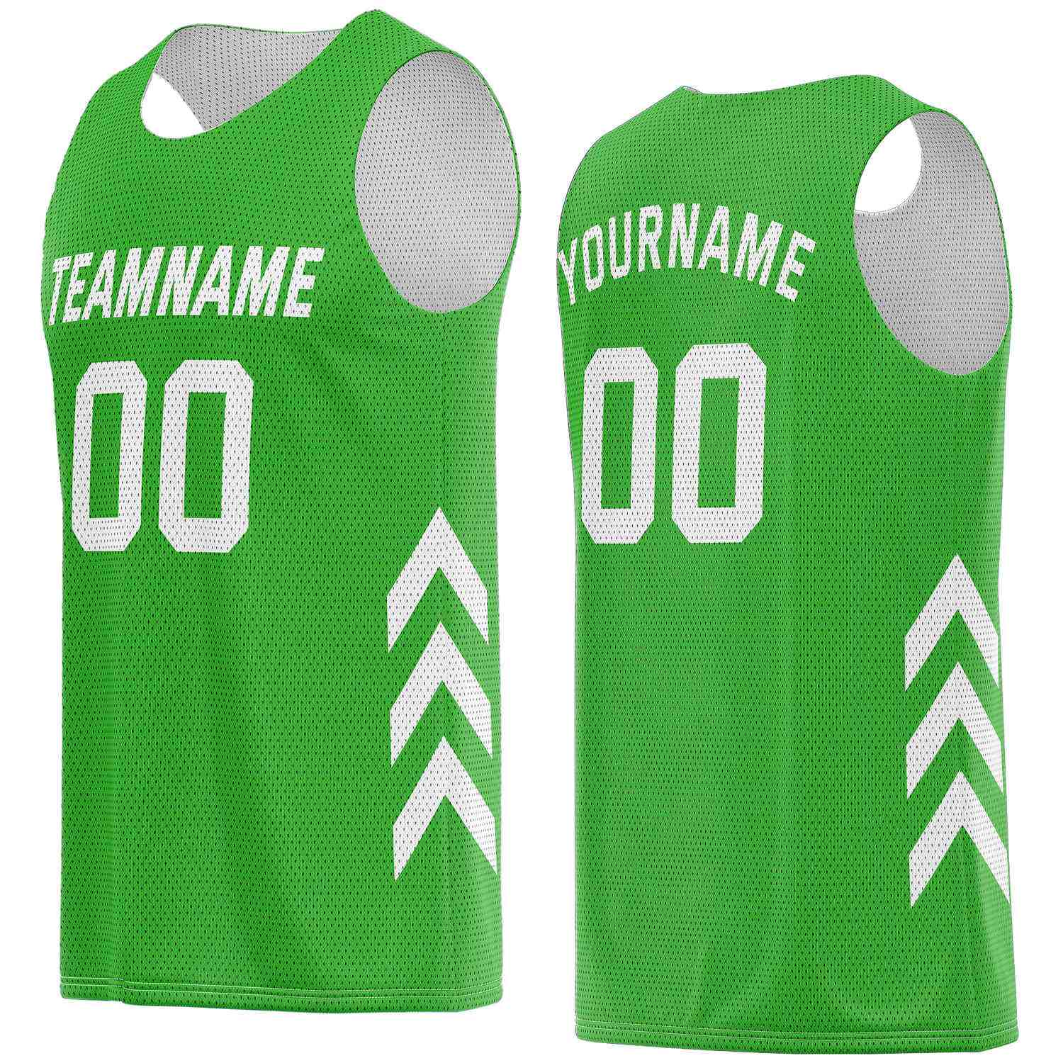 Custom Lime Green & White Basketball Jersey | Personalized Team Kit - Vosoli