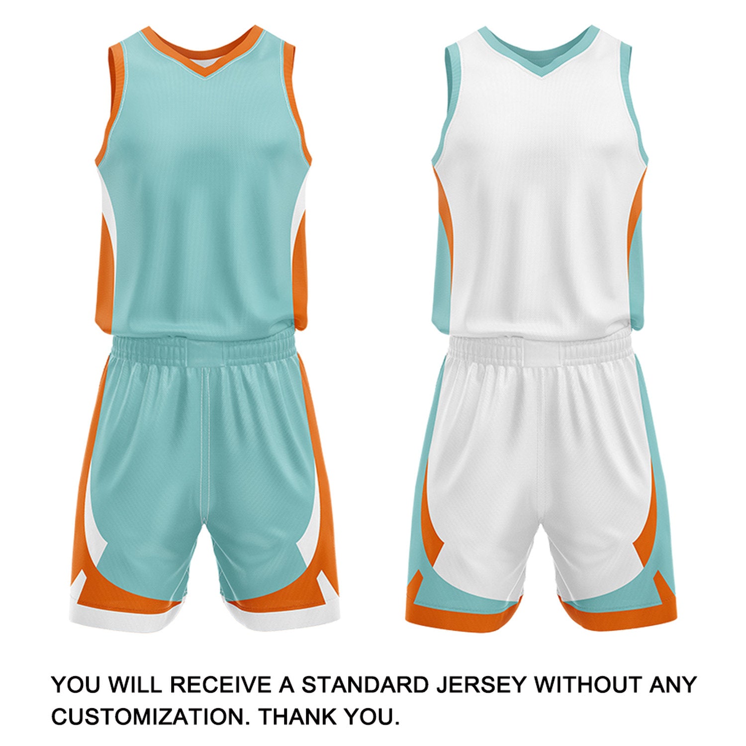 Custom Mint White Reversible Basketball Jersey Set | Personalized Name Number Mesh Sports Uniform