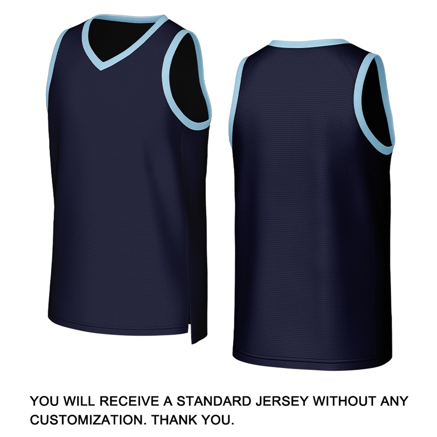 Custom Navy Light Blue Stitched Basketball Jersey | Personalized Name Number Logo Mesh Sports Jersey