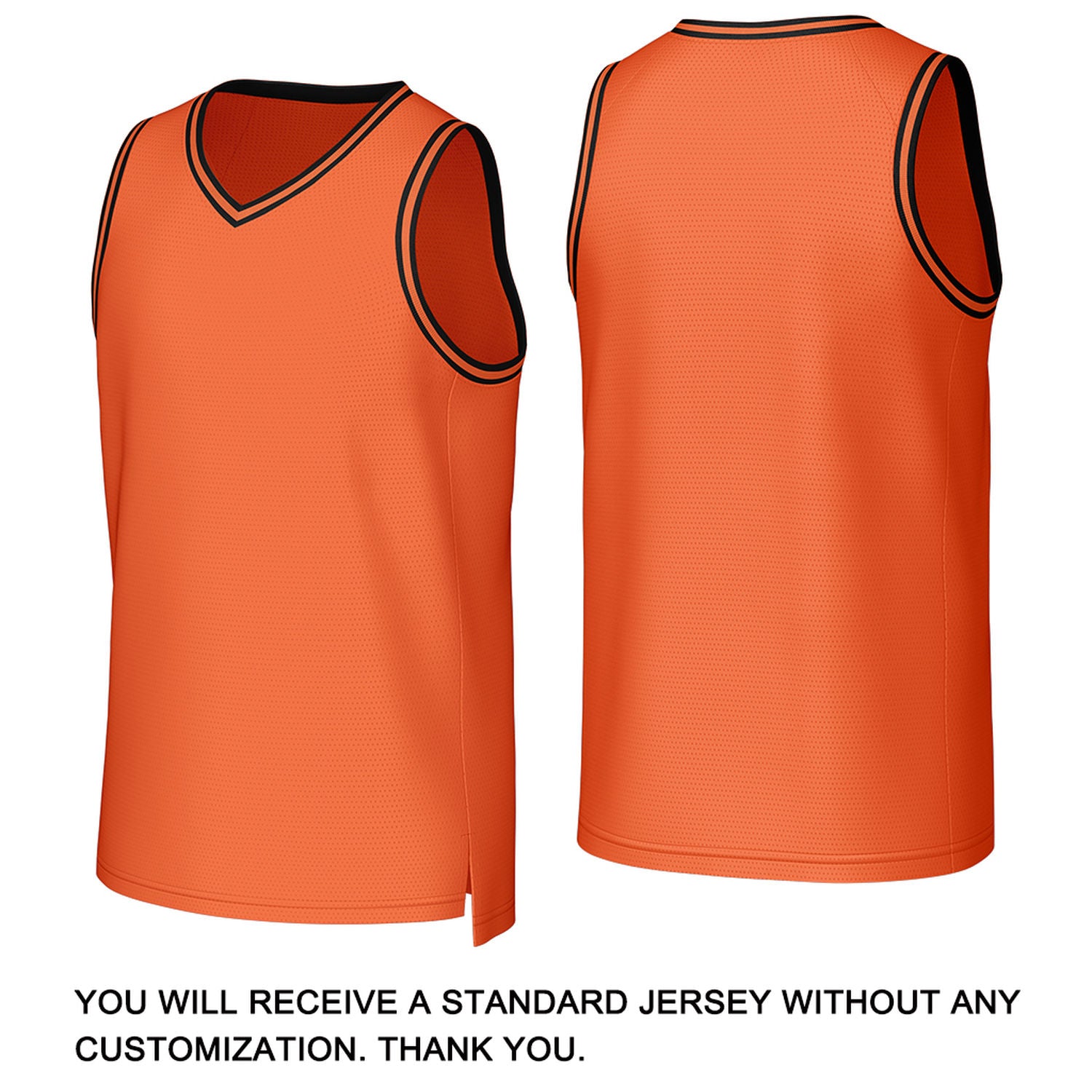 Custom Orange & Black Mesh Basketball Jersey | Personalized Name & Number Team Uniform