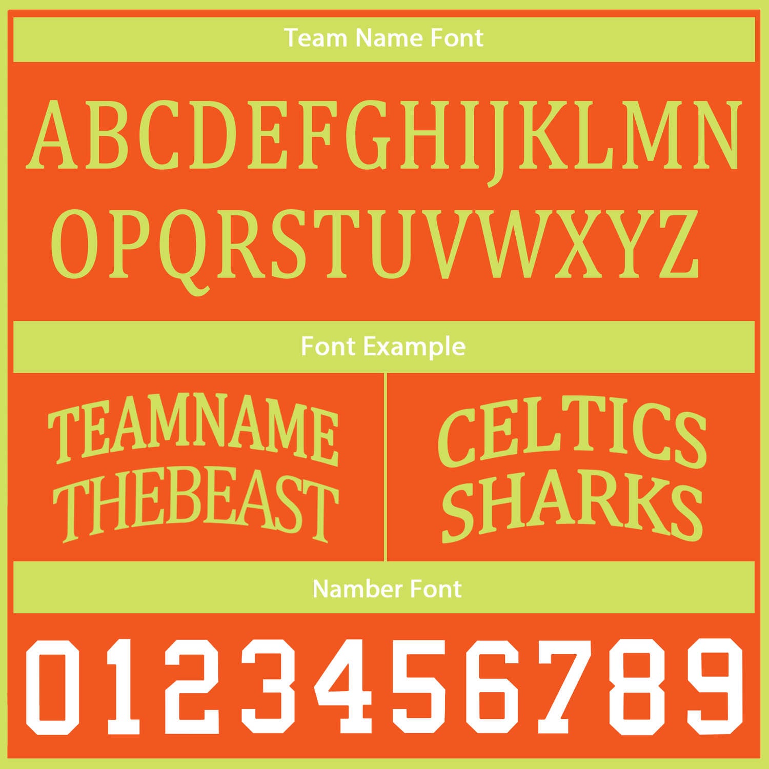 Custom Orange & Lime Green Reversible Basketball Uniform Set | Personalized Team Name & Number - Vosoli