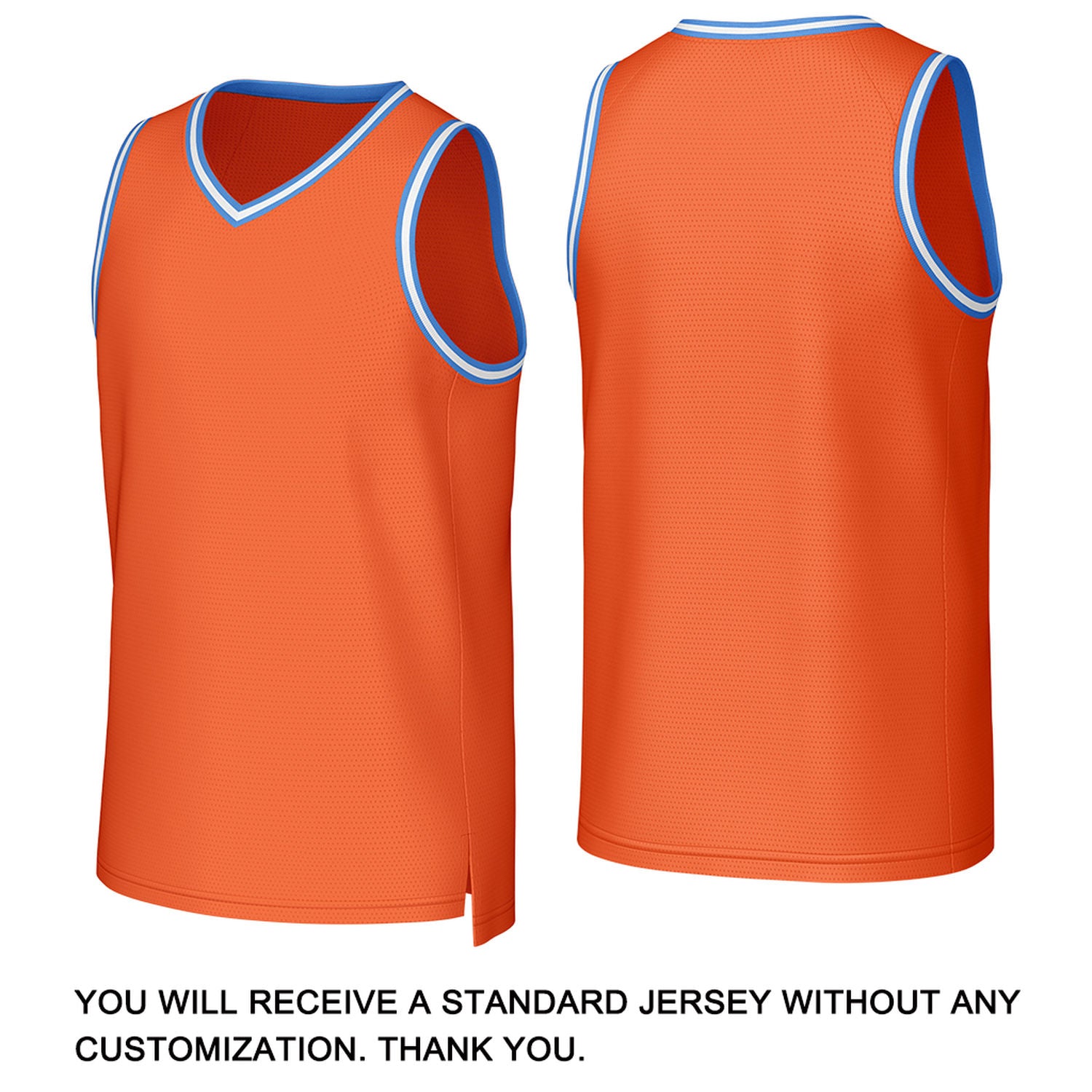 Custom Orange & White Basketball Jersey | Personalized Name & Number Team Uniform