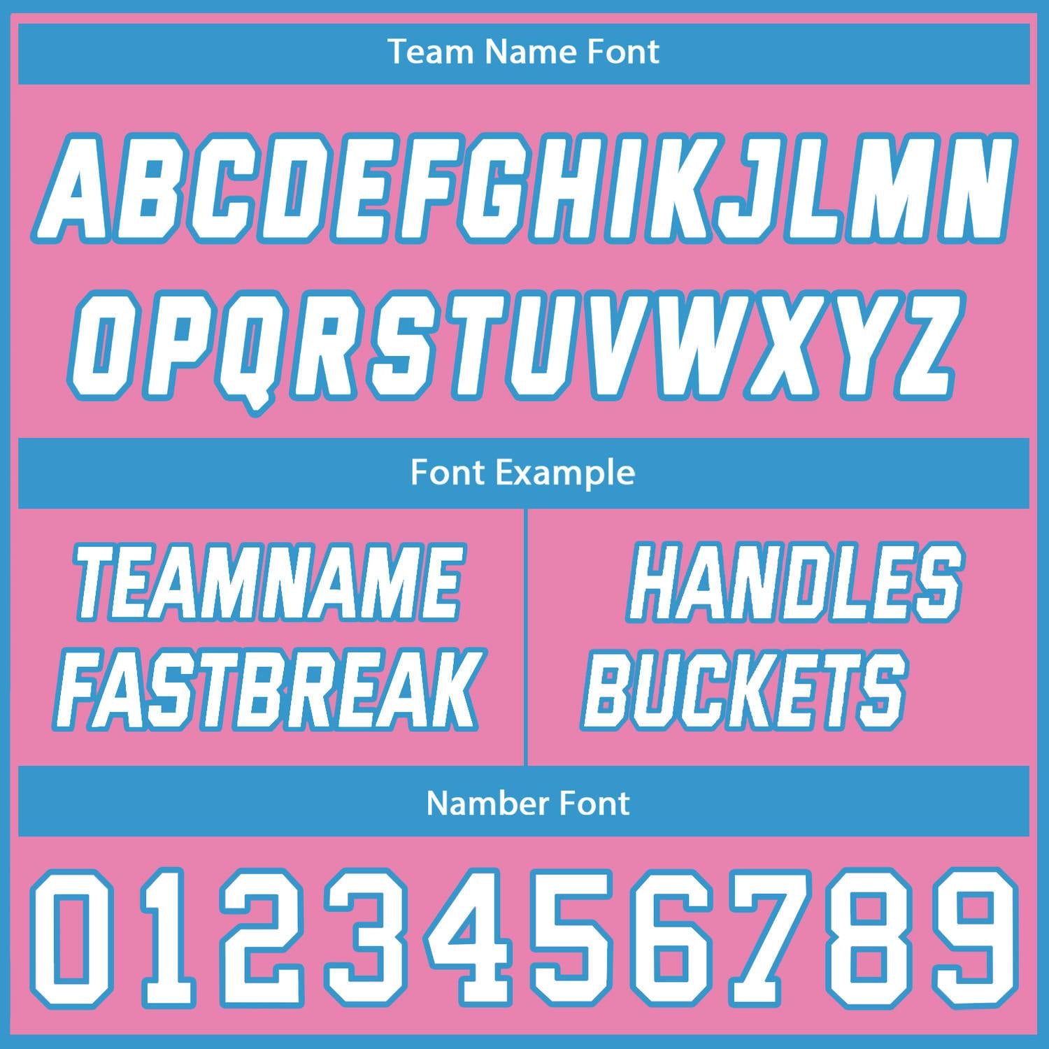 Custom Pink & Blue Honeycomb Basketball Uniform Set | Personalized Team Name & Number - Vosoli