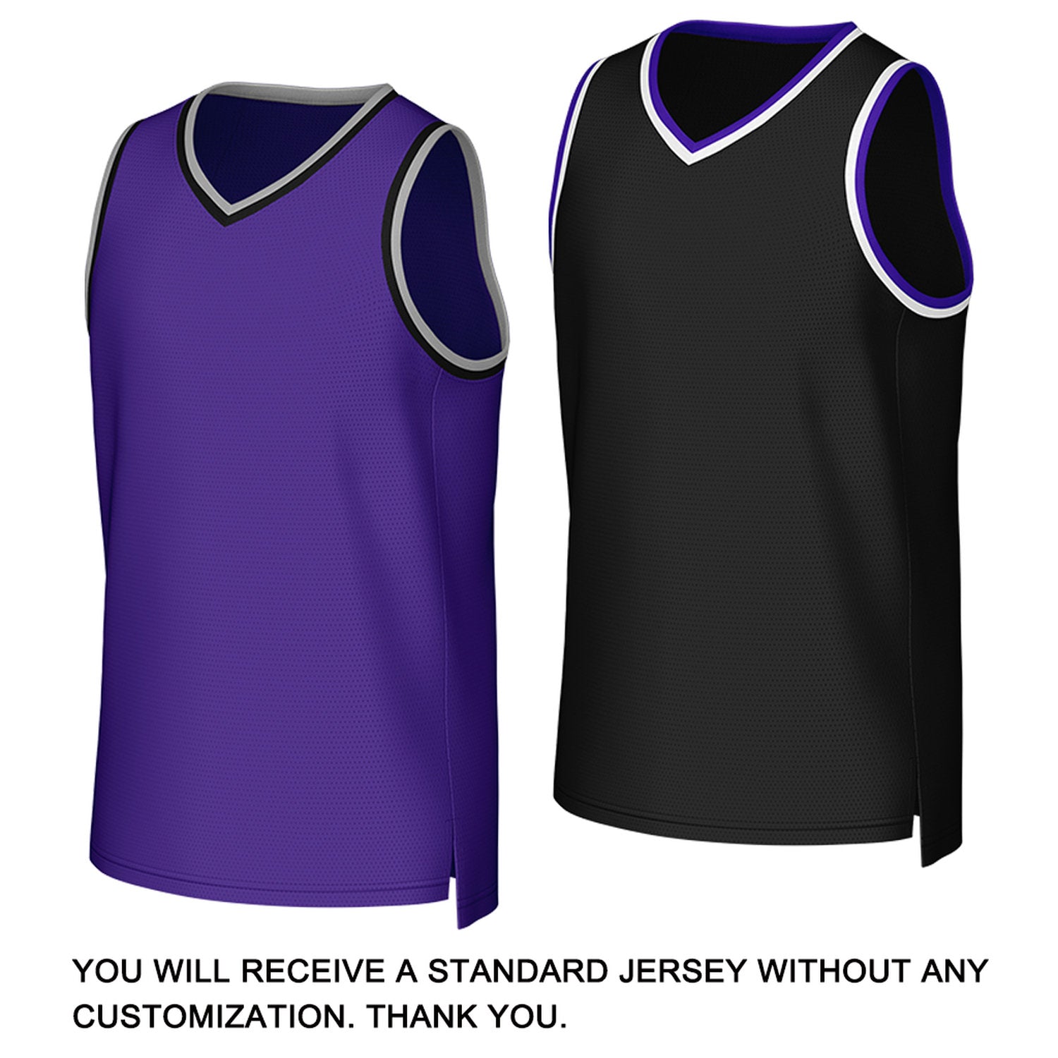 Custom Purple & Black Reversible Basketball Jersey | Personalized Team Uniform