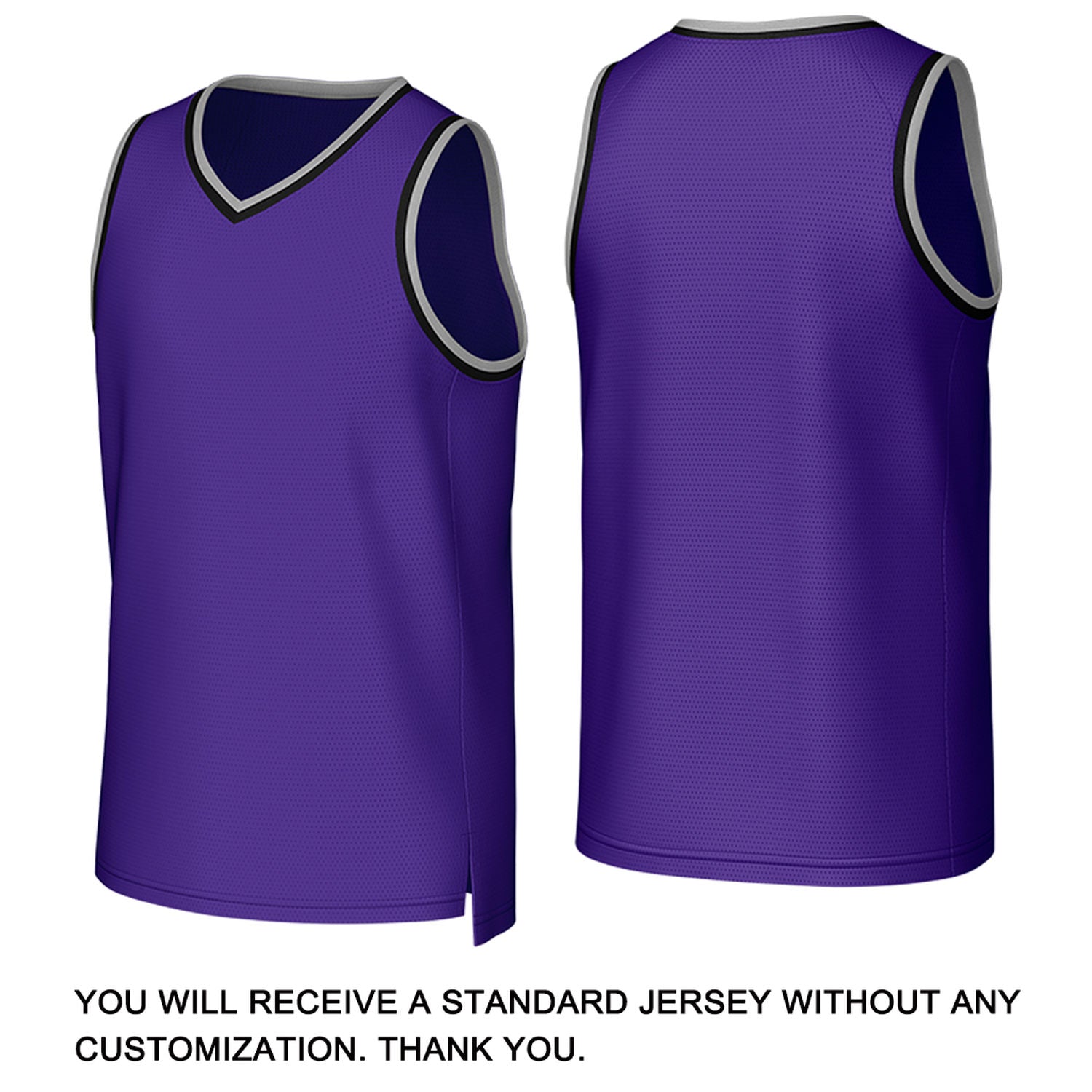 Custom Purple & White Basketball Jersey | Personalized Name & Number Team Uniform