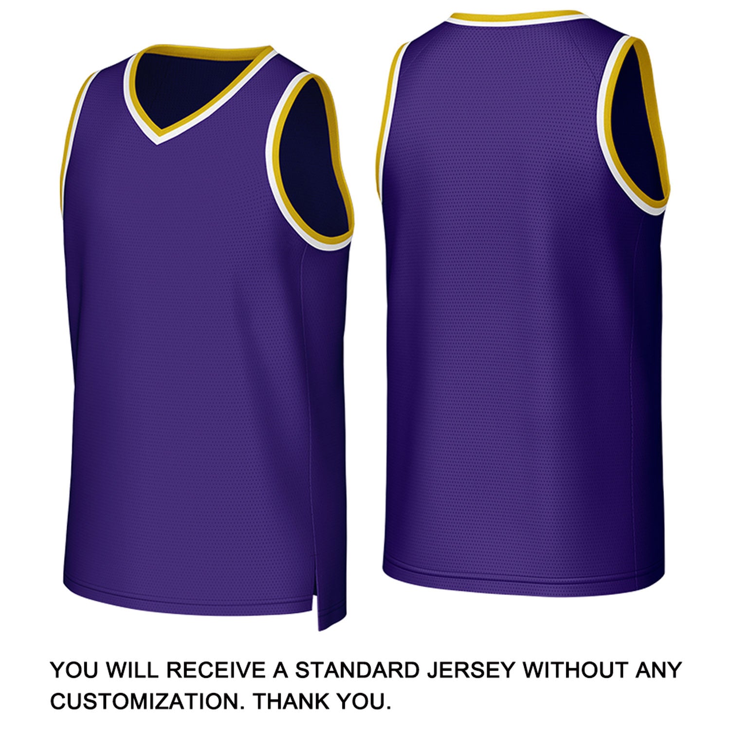 Custom Purple & Yellow Mesh Basketball Jersey | Personalized Team Uniform for youth & adults