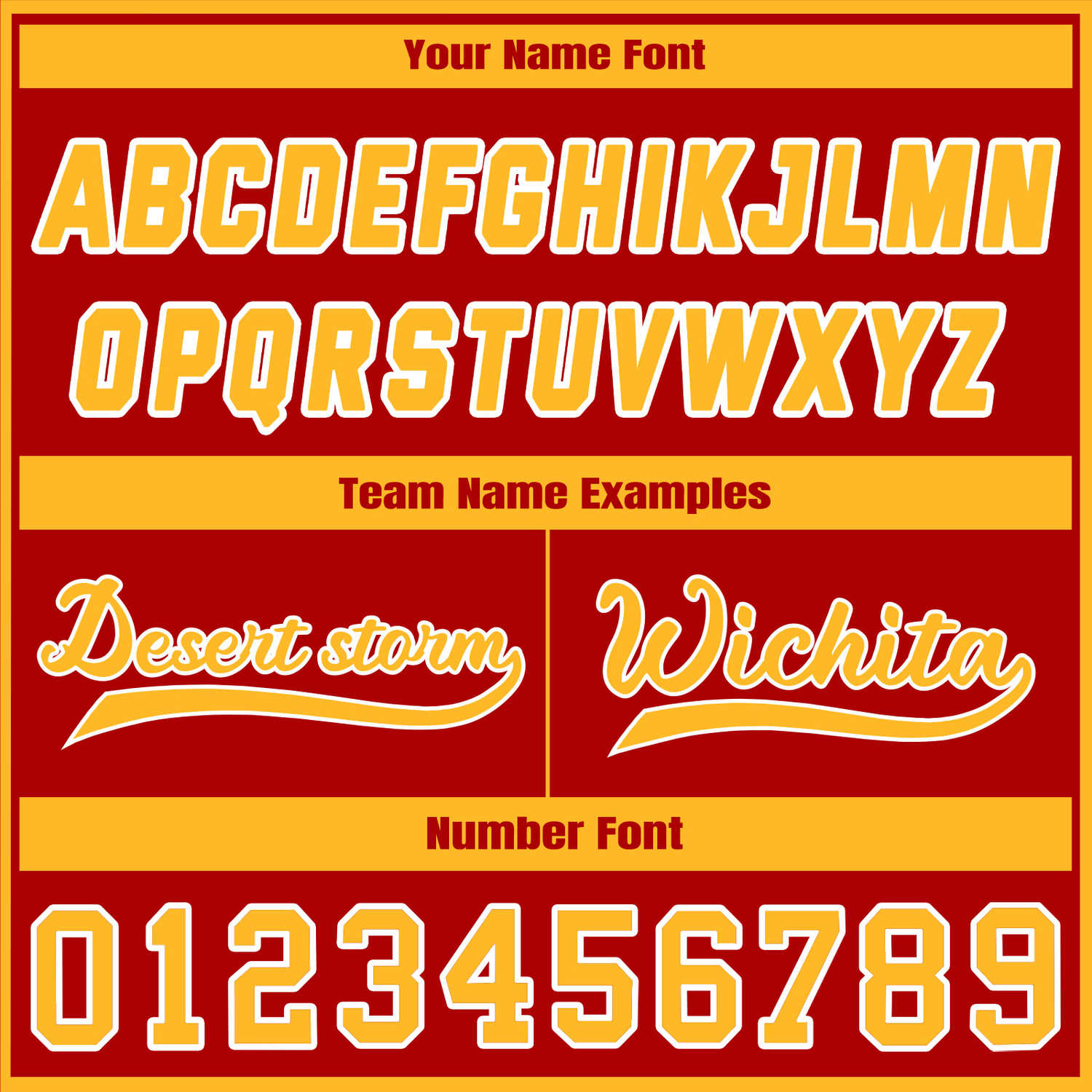 Custom Red & Gold Contrast Sleeve Varsity Baseball Jacket | Personalized Team Name & Number