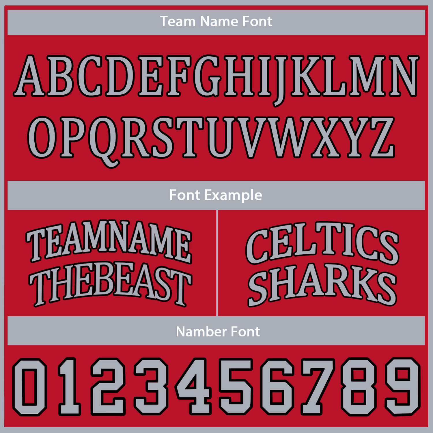Custom Red & Gray Basketball Jersey Set | Personalized Team Uniform | Vosoli