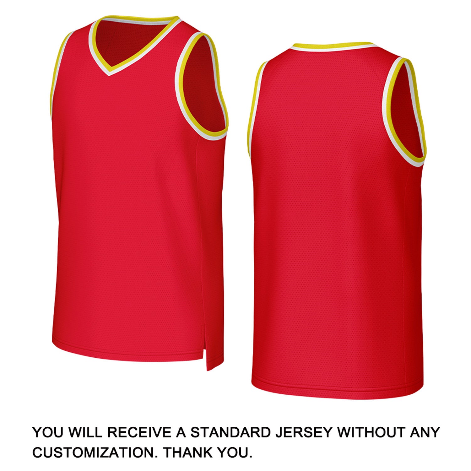 Custom Red White Stitched Basketball Jersey | Personalized Name Number Logo Mesh Sports Jersey