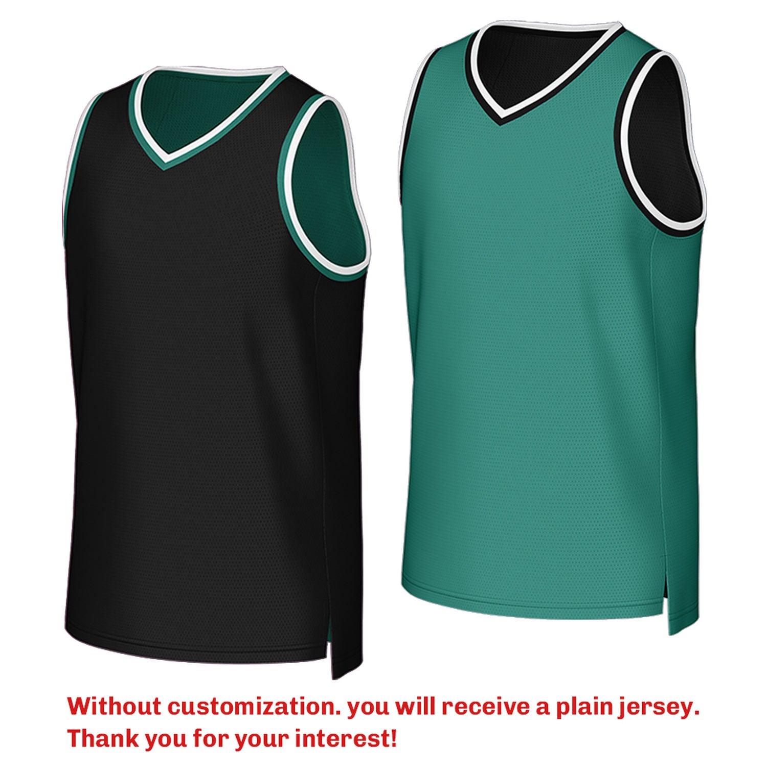 Custom Reversible Black & Teal Mesh Basketball Jersey | Personalized Team Jersey | Vosoli