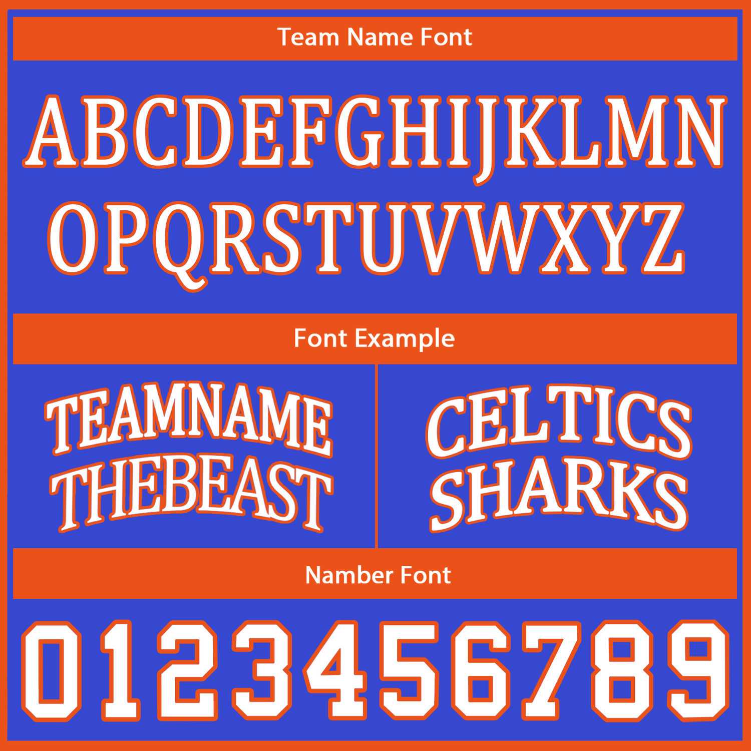 Custom Reversible Blue Orange Basketball Uniform Set | Team Name & Number - Vosoli
