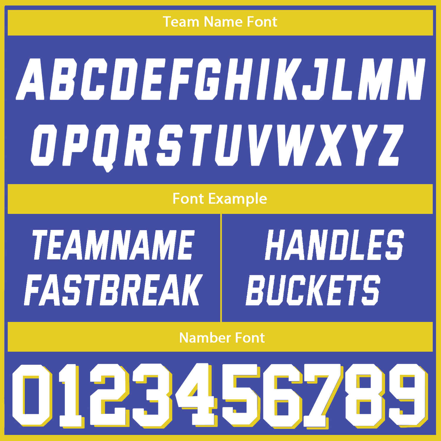 Custom Reversible Blue White Yellow Basketball Uniform Set | Team & Player Name - Vosoli