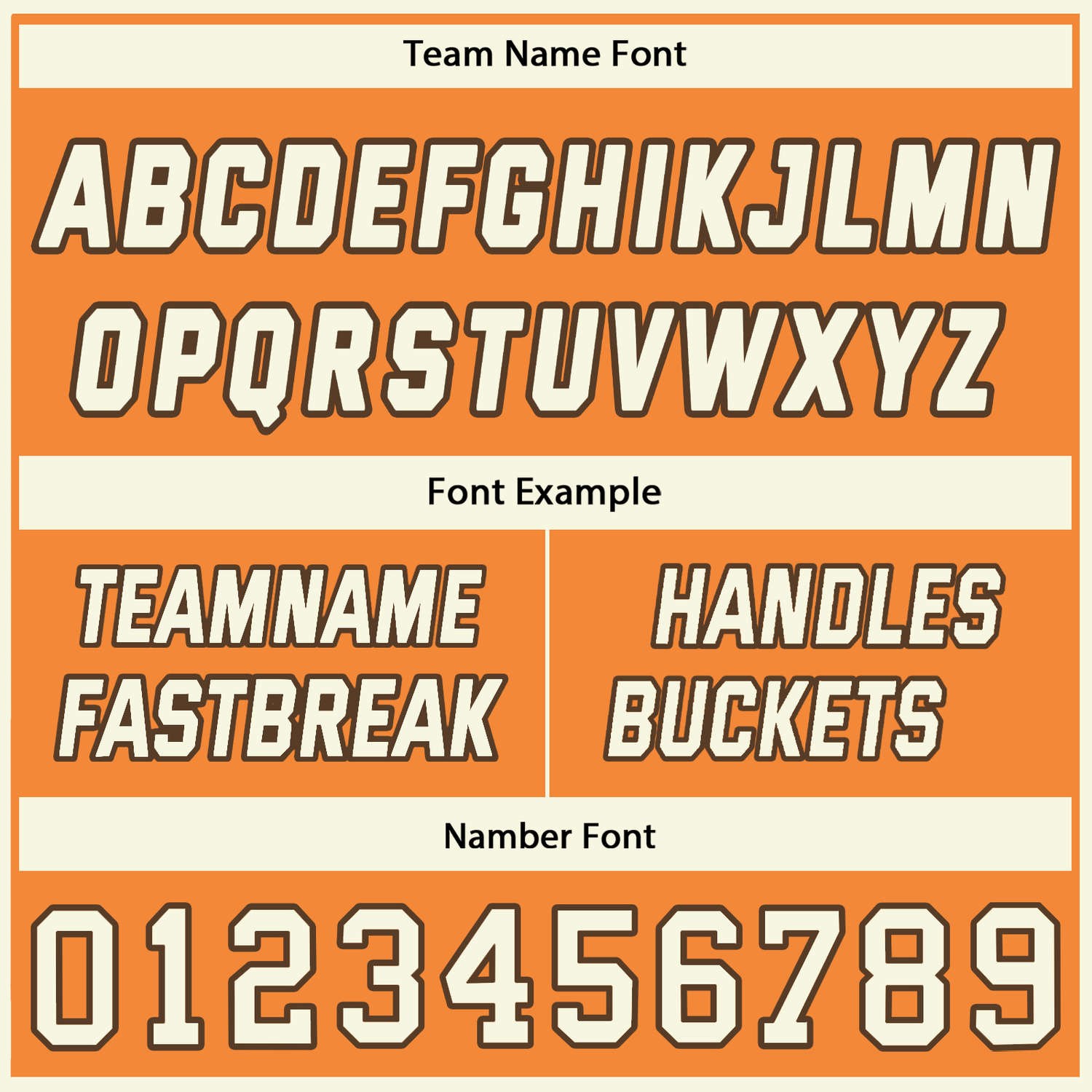Custom Reversible Cream Orange Basketball Uniform Set | Team Name & Number - Vosoli