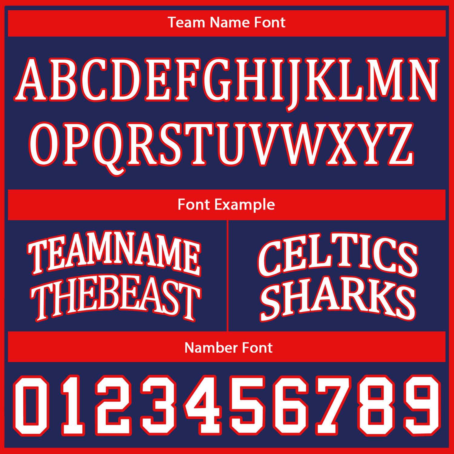 Custom Reversible Navy White Red Basketball Uniform Set | Team Name & Number - Vosoli