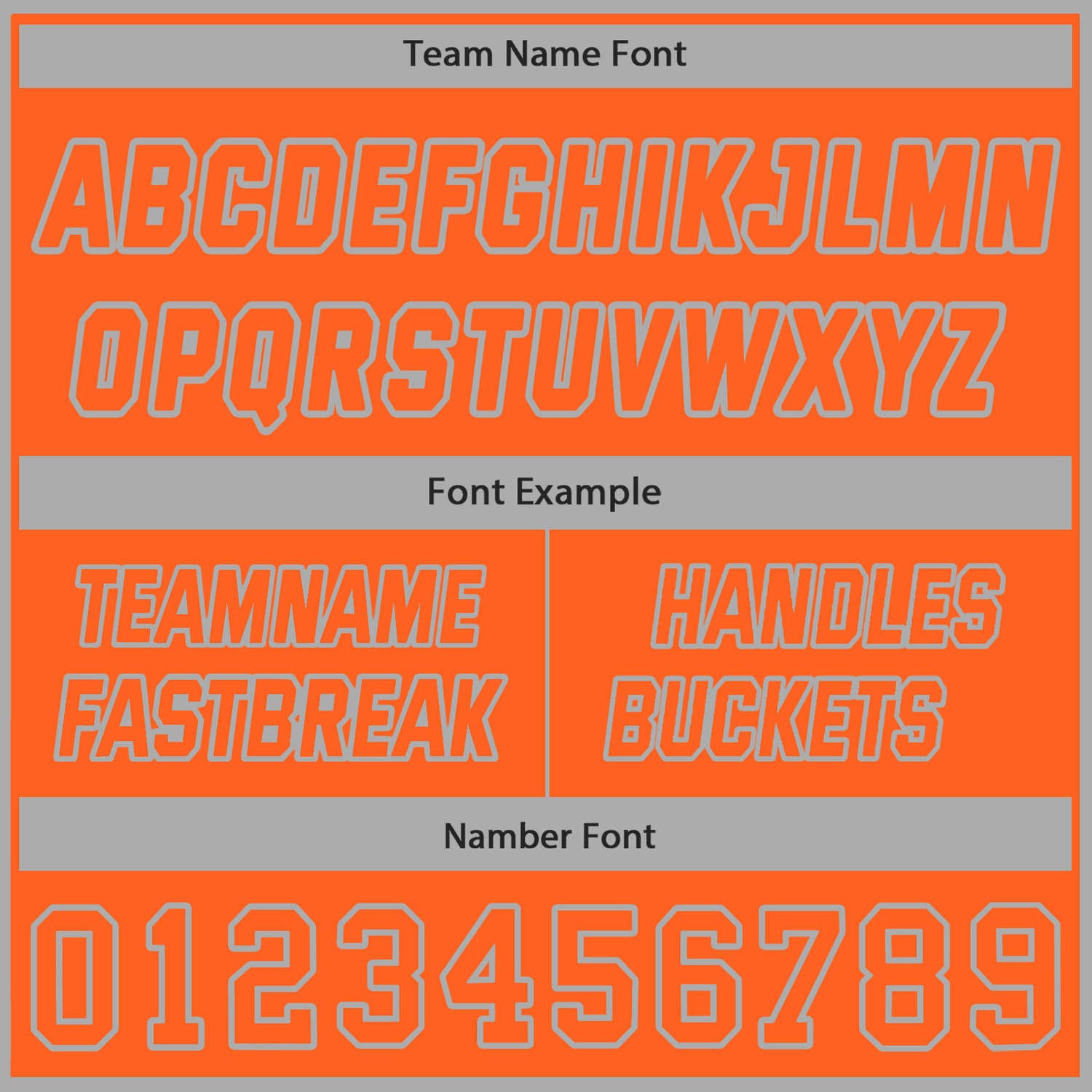 Custom Reversible Orange & Gray Basketball Uniform (Jersey + Shorts) | Personalized Team Set | Vosoli