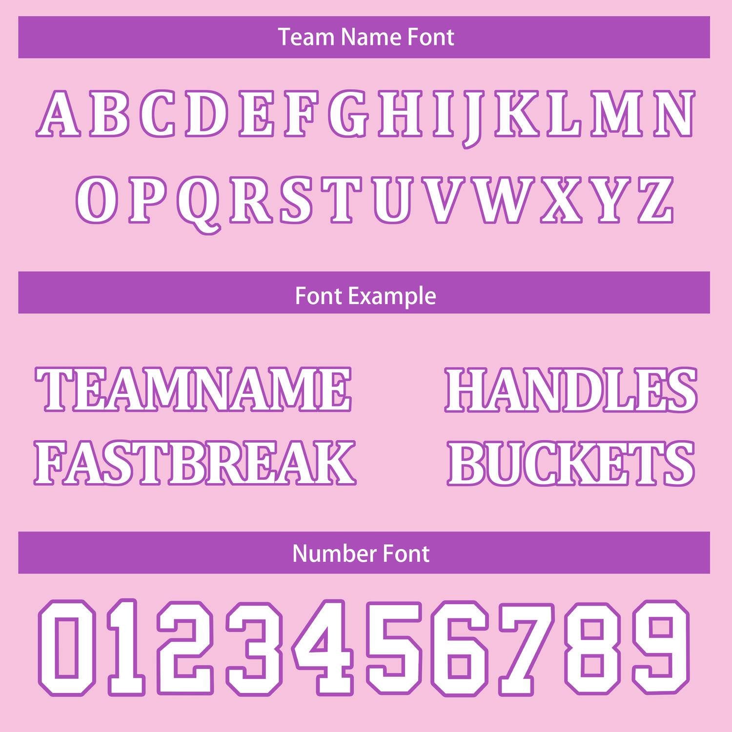 Custom Reversible Pink Purple Star Basketball Uniform Set | Team Name & Number - Vosoli