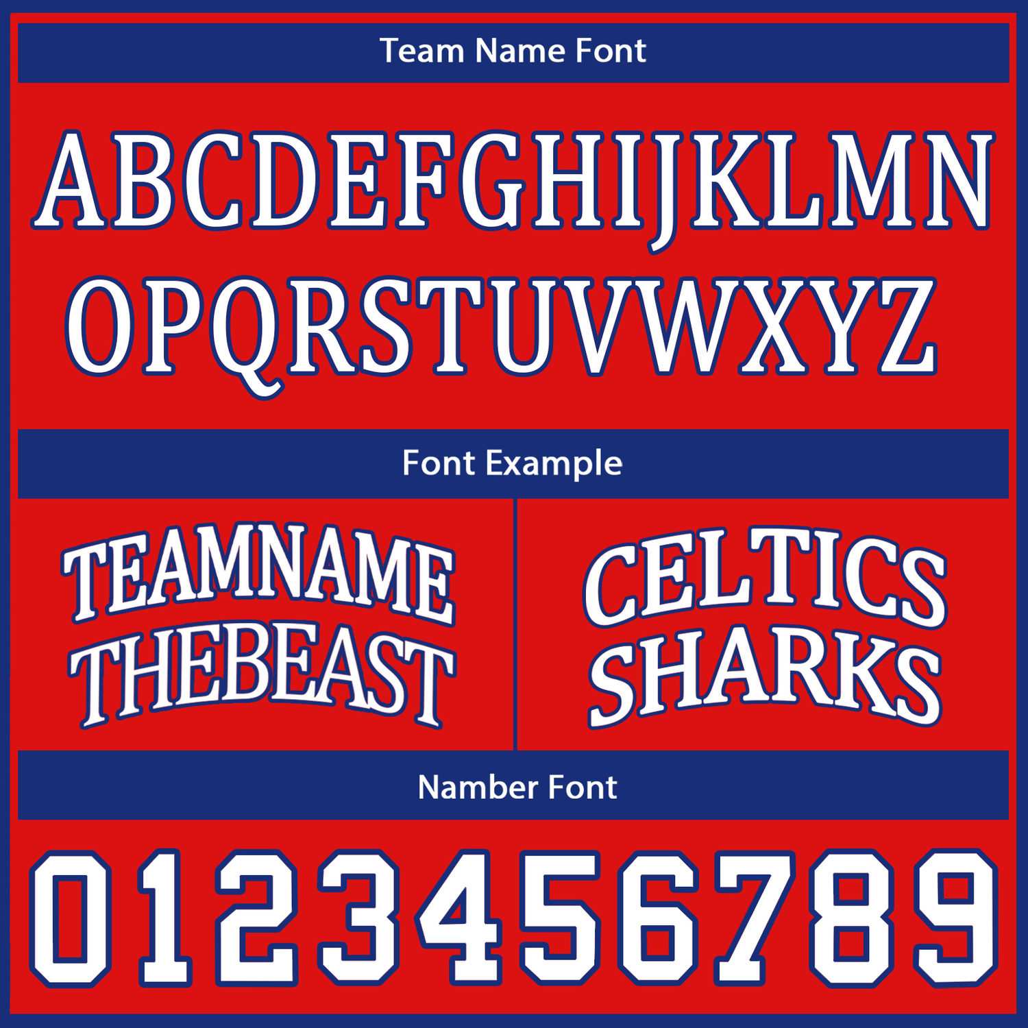 Custom Reversible Red White Blue Basketball Uniform Set | Team Name & Number - Vosoli