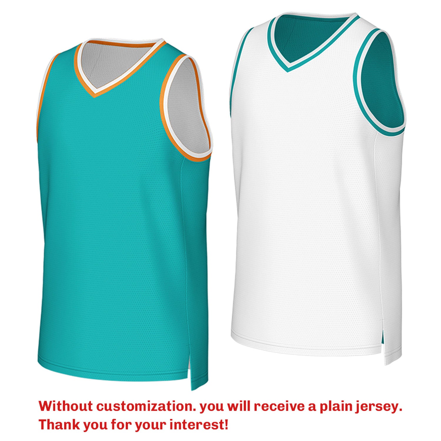 Custom Reversible Teal & White Mesh Basketball Jersey | Personalized Team Jersey | Vosoli
